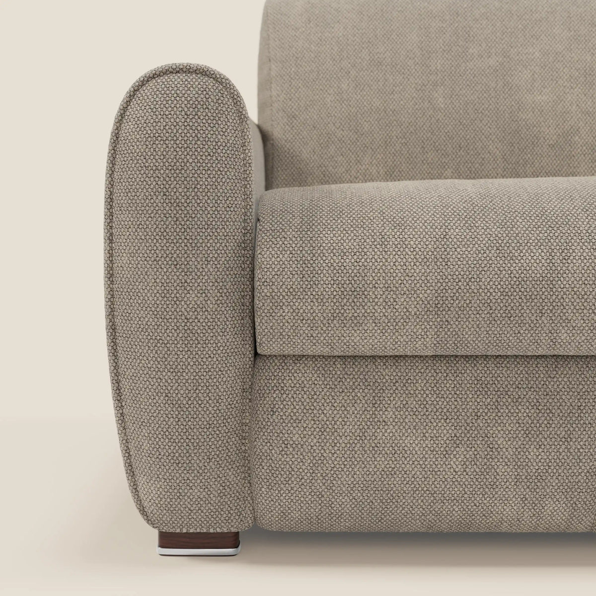 Kaleo Divano letto moderno con materasso H17 cm - in raffinato tessuto impermeabile T26 - divitt.sbs