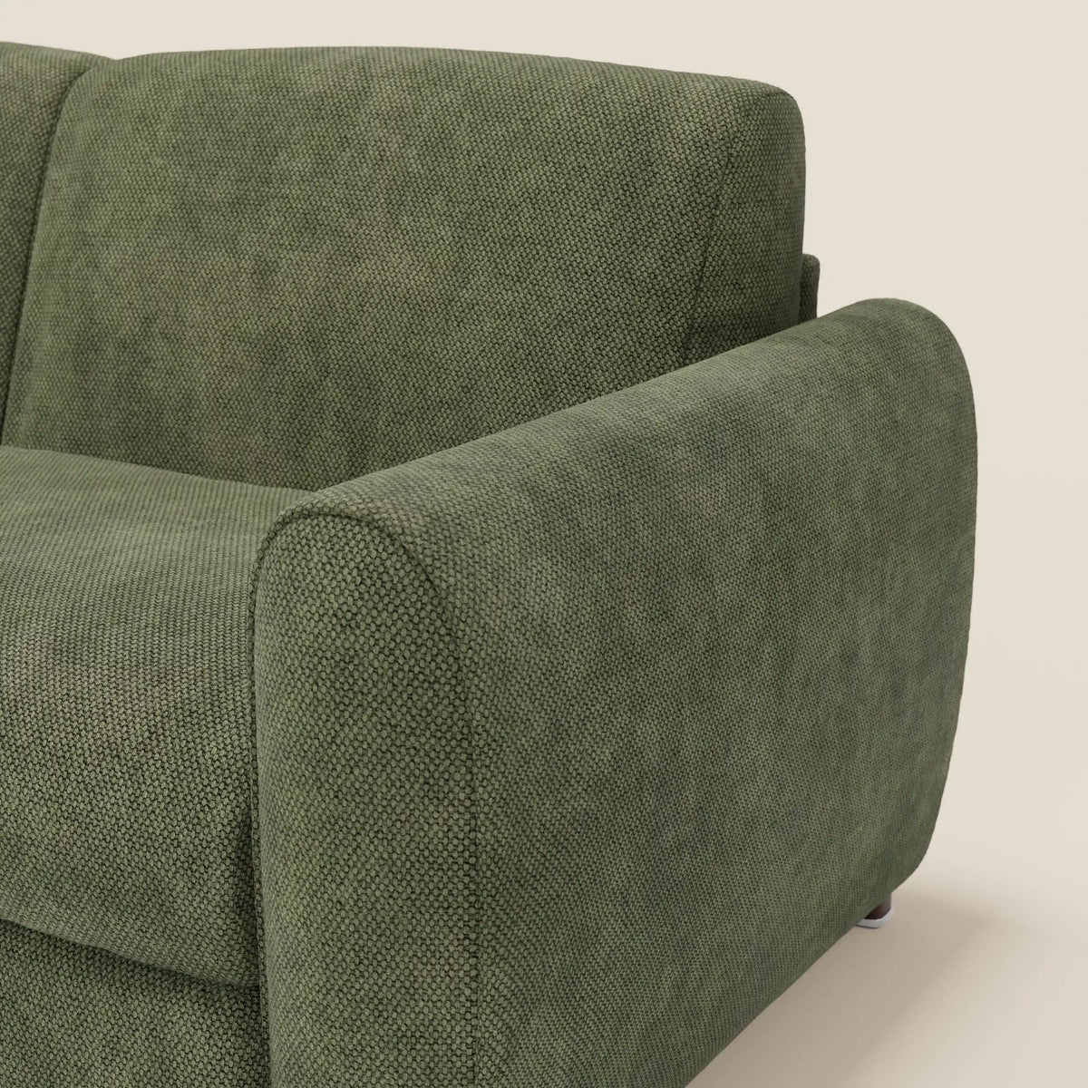 Kaleo Divano letto moderno con materasso H17 cm - in raffinato tessuto impermeabile T26 - divitt.sbs