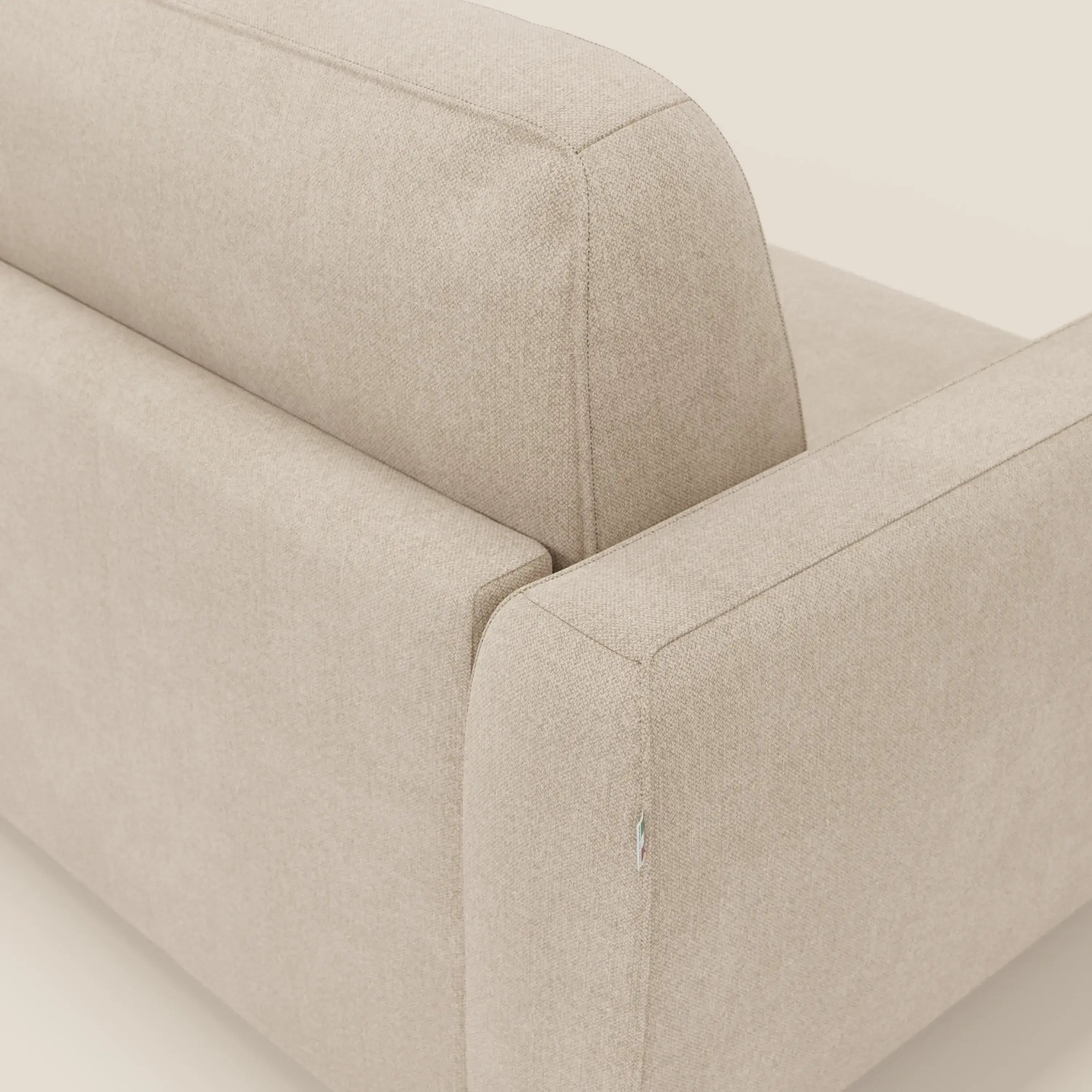 Leonida divano letto sfoderabile e materasso H18 cm - vano portaguanciali in tessuto Smacchiabile T23 - divitt.sbs