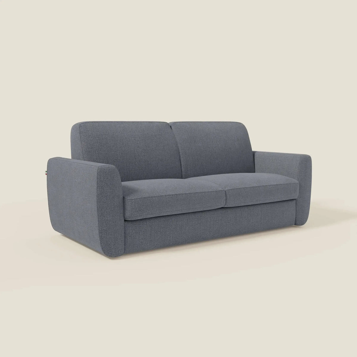Leonida divano letto sfoderabile e materasso H18 cm - vano portaguanciali in tessuto Smacchiabile T23 - divitt.sbs