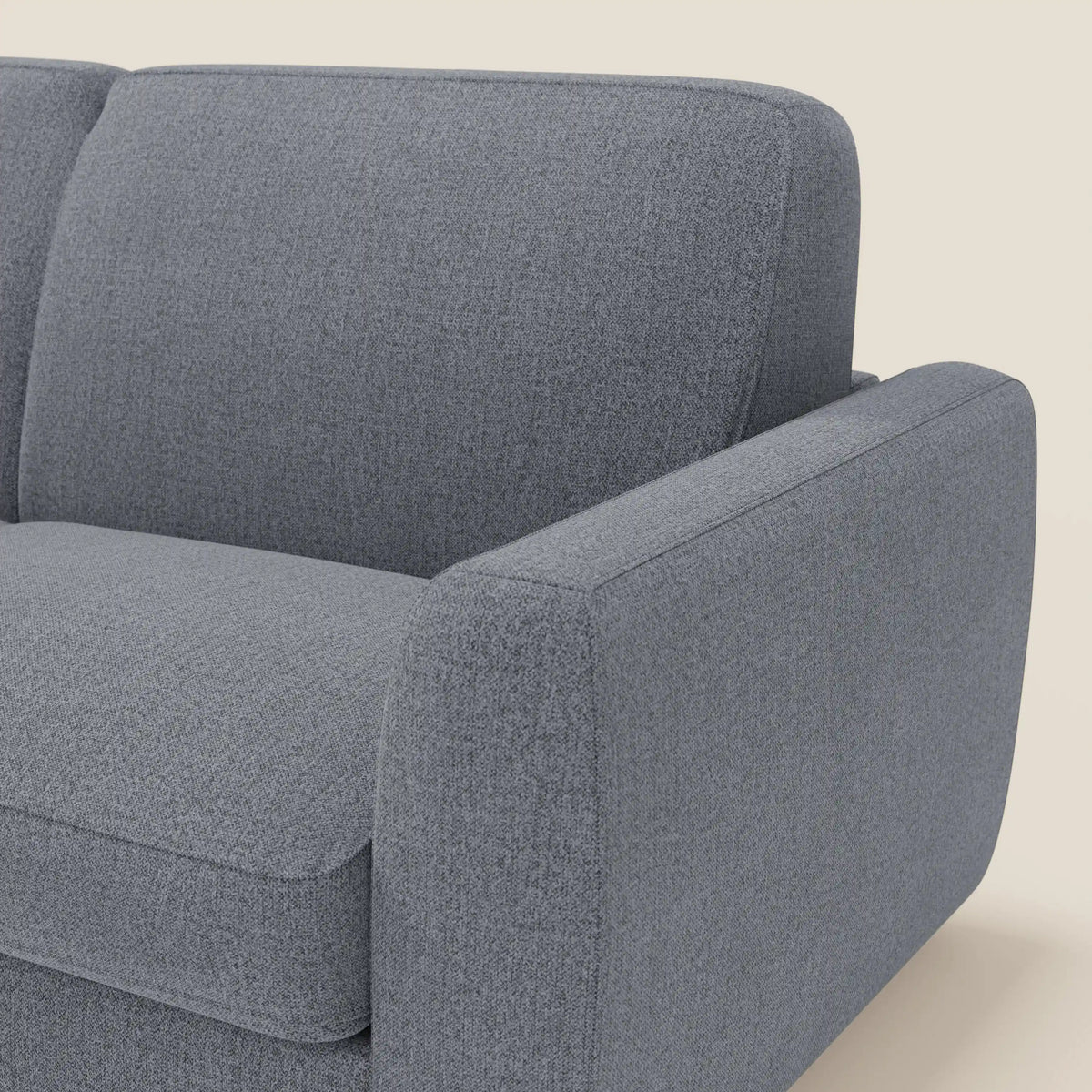 Leonida divano letto sfoderabile e materasso H18 cm - vano portaguanciali in tessuto Smacchiabile T23 - divitt.sbs