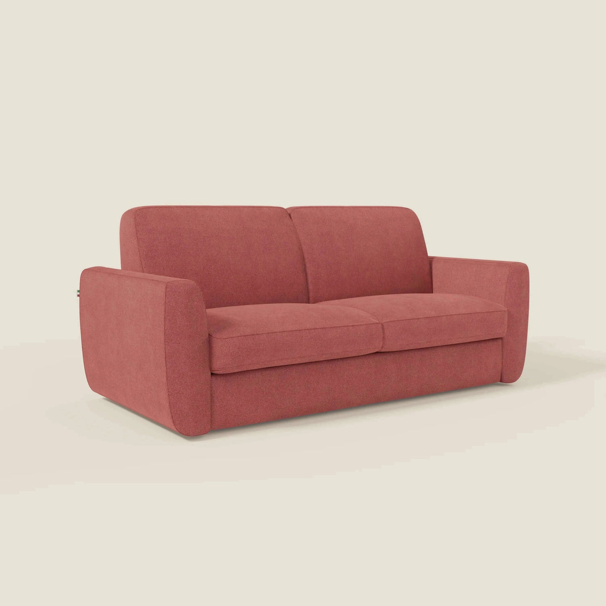 Leonida divano letto sfoderabile e materasso H18 cm - vano portaguanciali in tessuto Smacchiabile T23 - divitt.sbs
