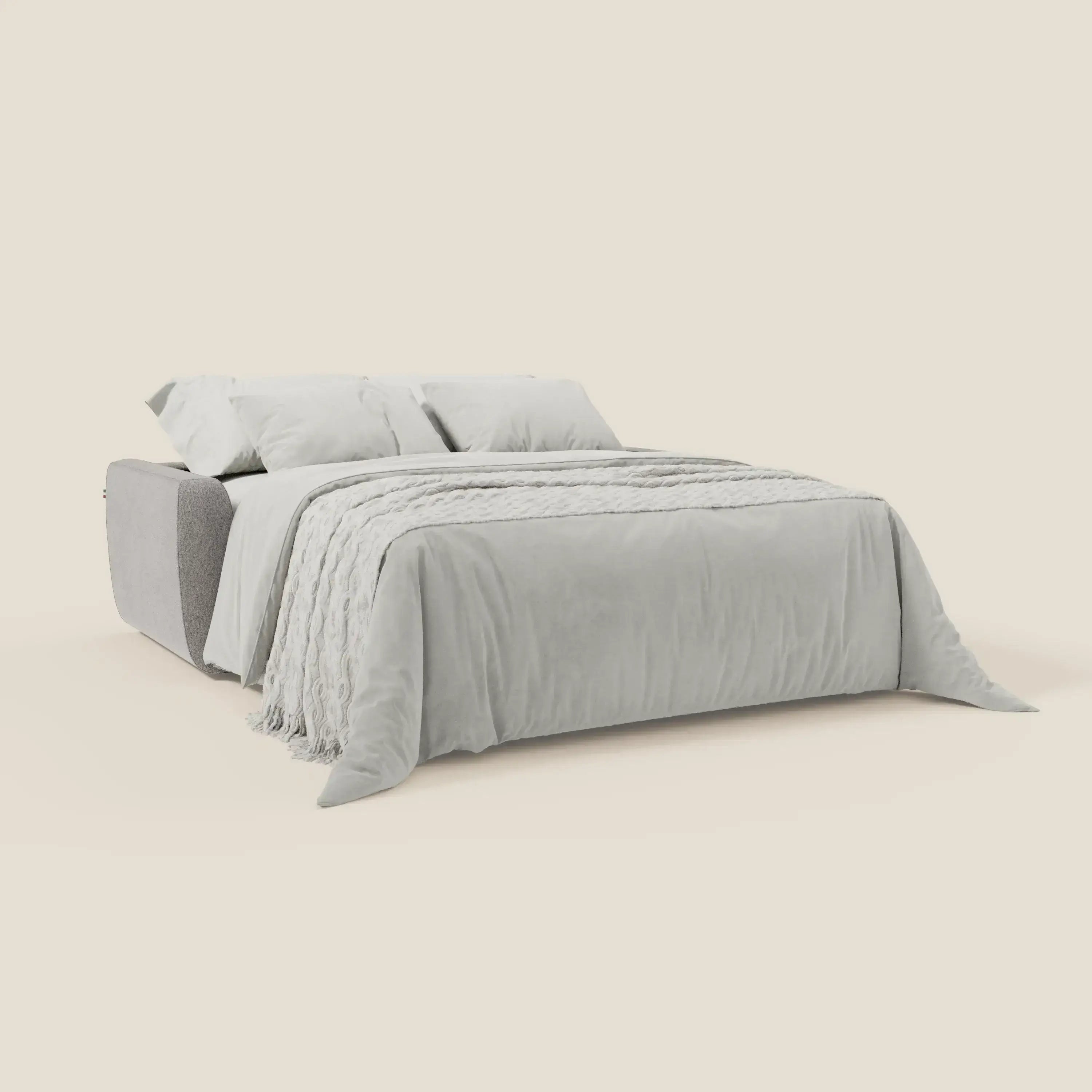 Leonida divano letto sfoderabile e materasso H18 cm - vano portaguanciali in tessuto Smacchiabile T23 - divitt.sbs