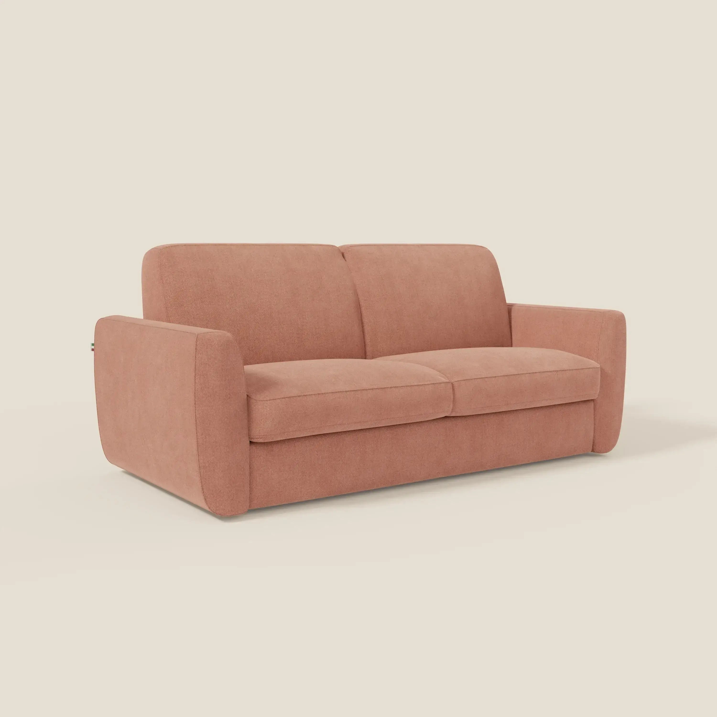 Leonida divano letto sfoderabile e materasso H18 cm - vano portaguanciali in tessuto Smacchiabile T23 - divitt.sbs