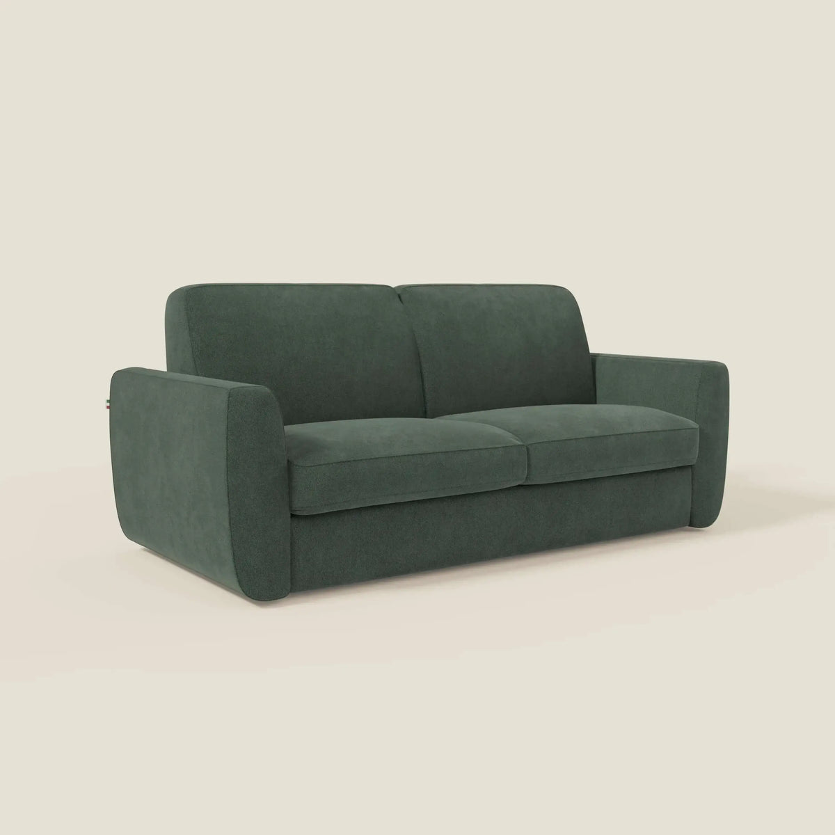 Leonida divano letto sfoderabile e materasso H18 cm - vano portaguanciali in tessuto Smacchiabile T23 - divitt.sbs
