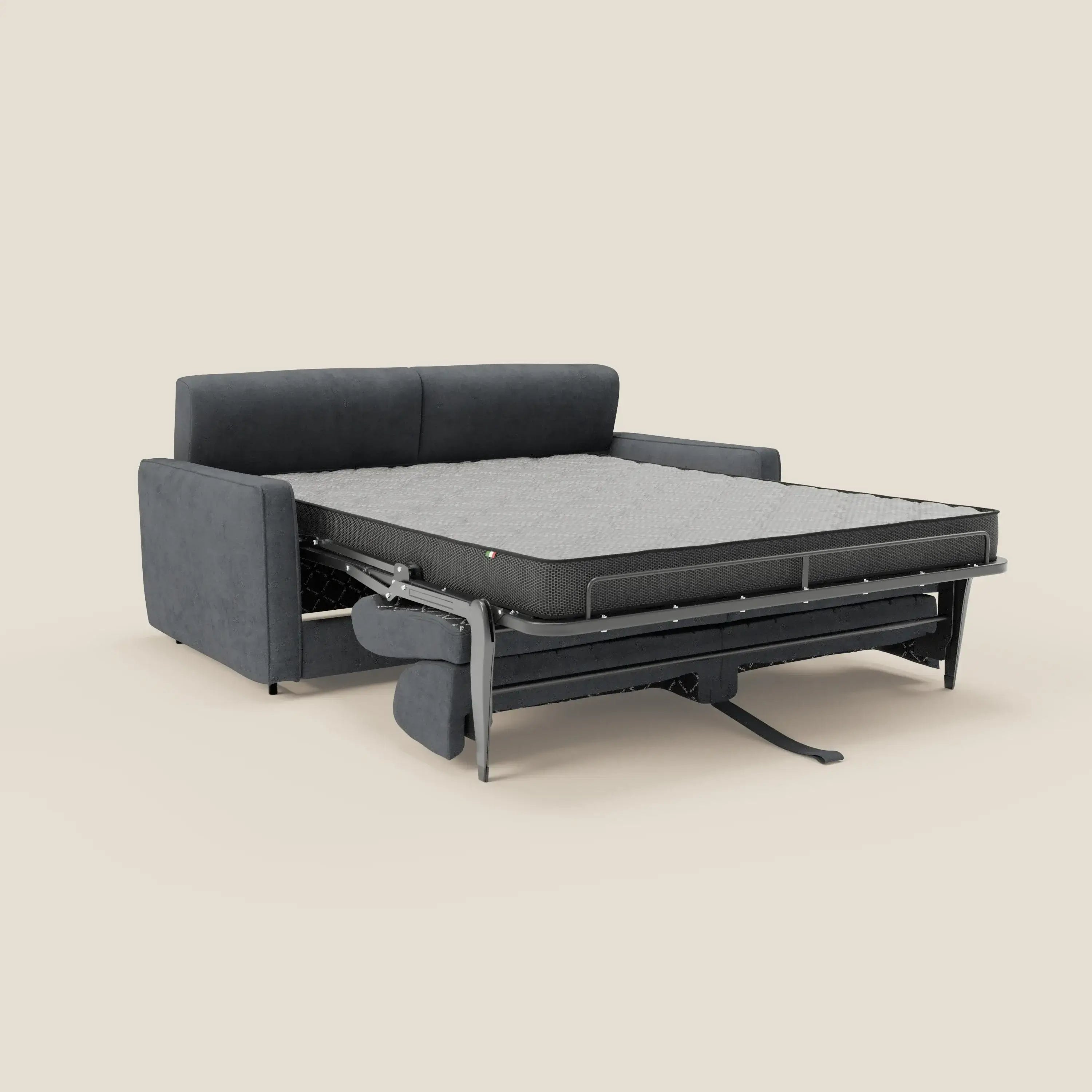 Nivon Divano letto moderno materasso H16 cm con poggiatesta in tessuto impermeabile T25 - divitt.sbs