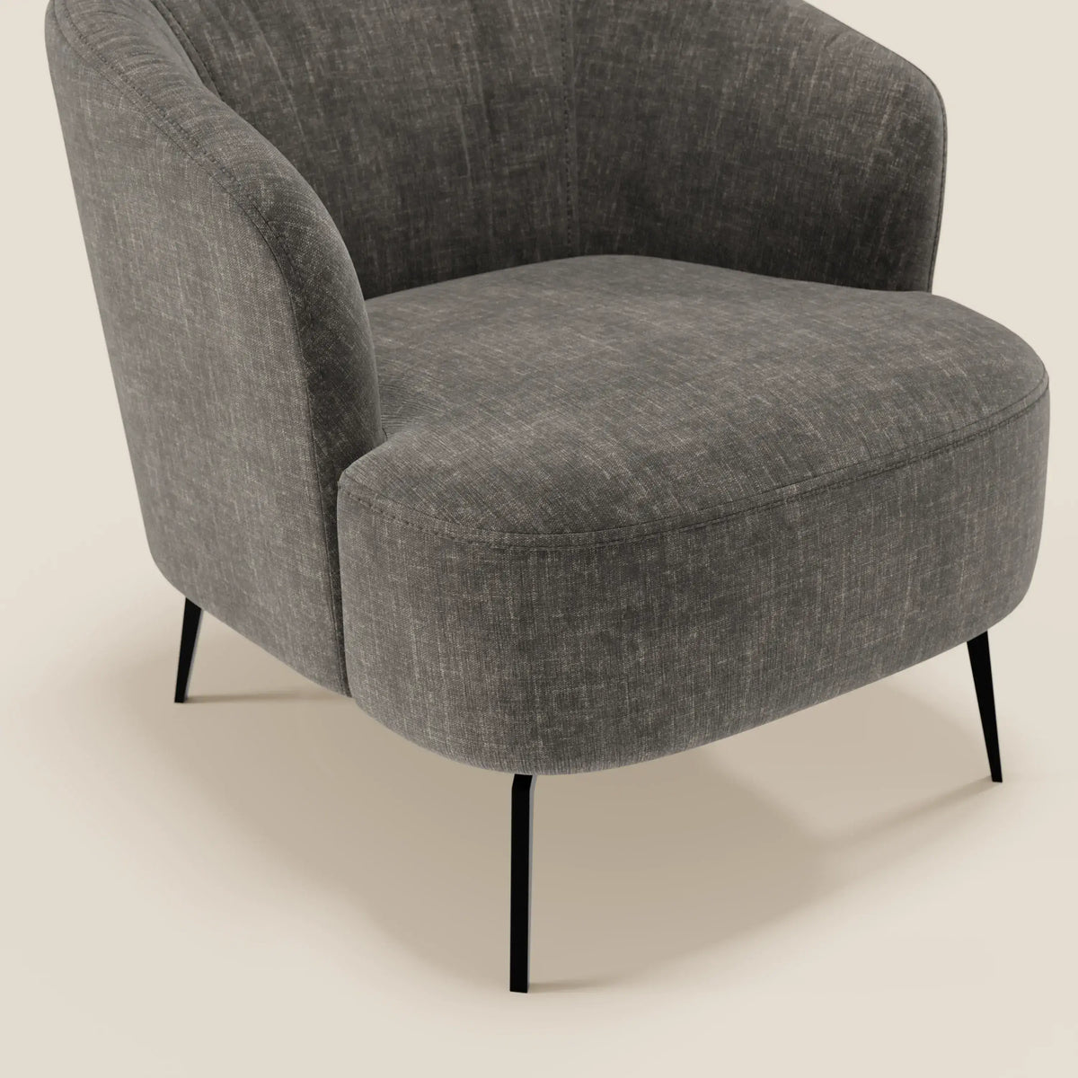 Renoa Poltroncina dall'eleganza moderna in tessuto smacchiabile T24 - divitt.sbs