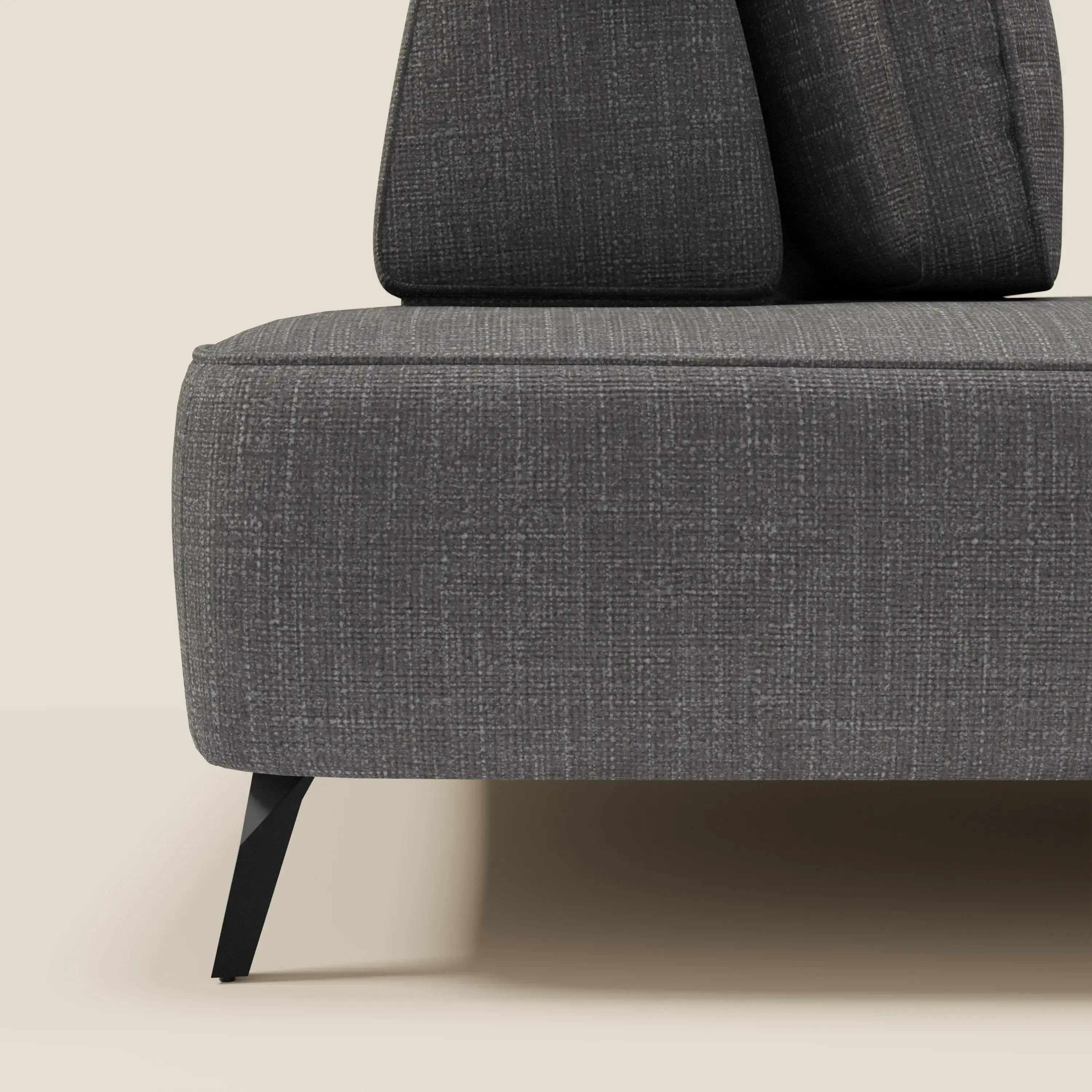 Volta divano modulare con schienali mobili in raffinato tessuto ciniglia T06 - divitt.sbs