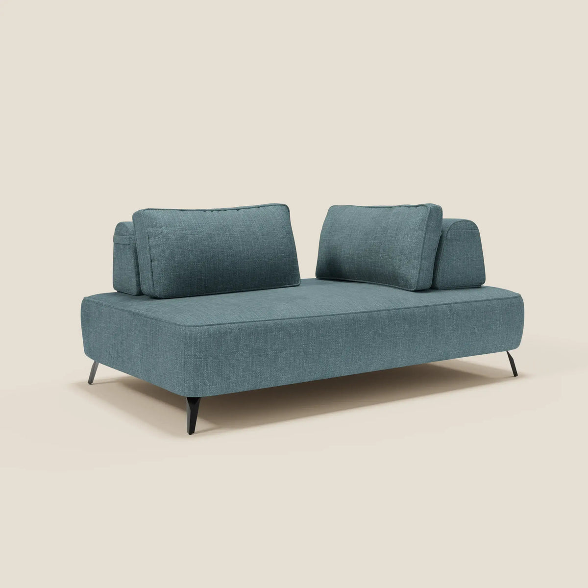 Volta divano modulare con schienali mobili in raffinato tessuto ciniglia T06 - divitt.sbs