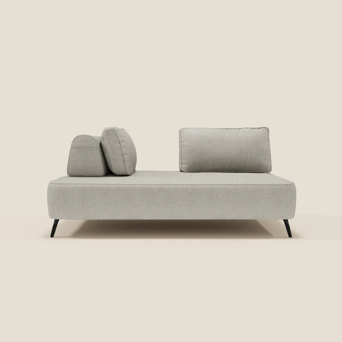 Volta divano modulare con schienali mobili in raffinato tessuto ciniglia T06 - divitt.sbs