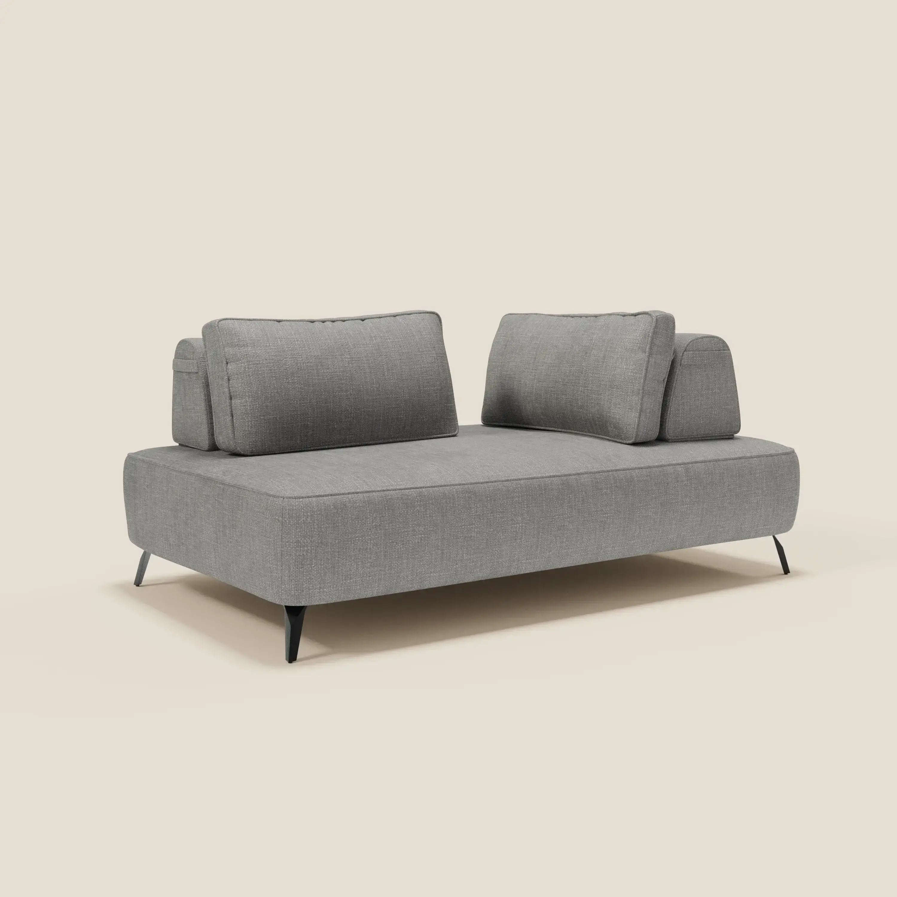 Volta divano modulare con schienali mobili in raffinato tessuto ciniglia T06 - divitt.sbs