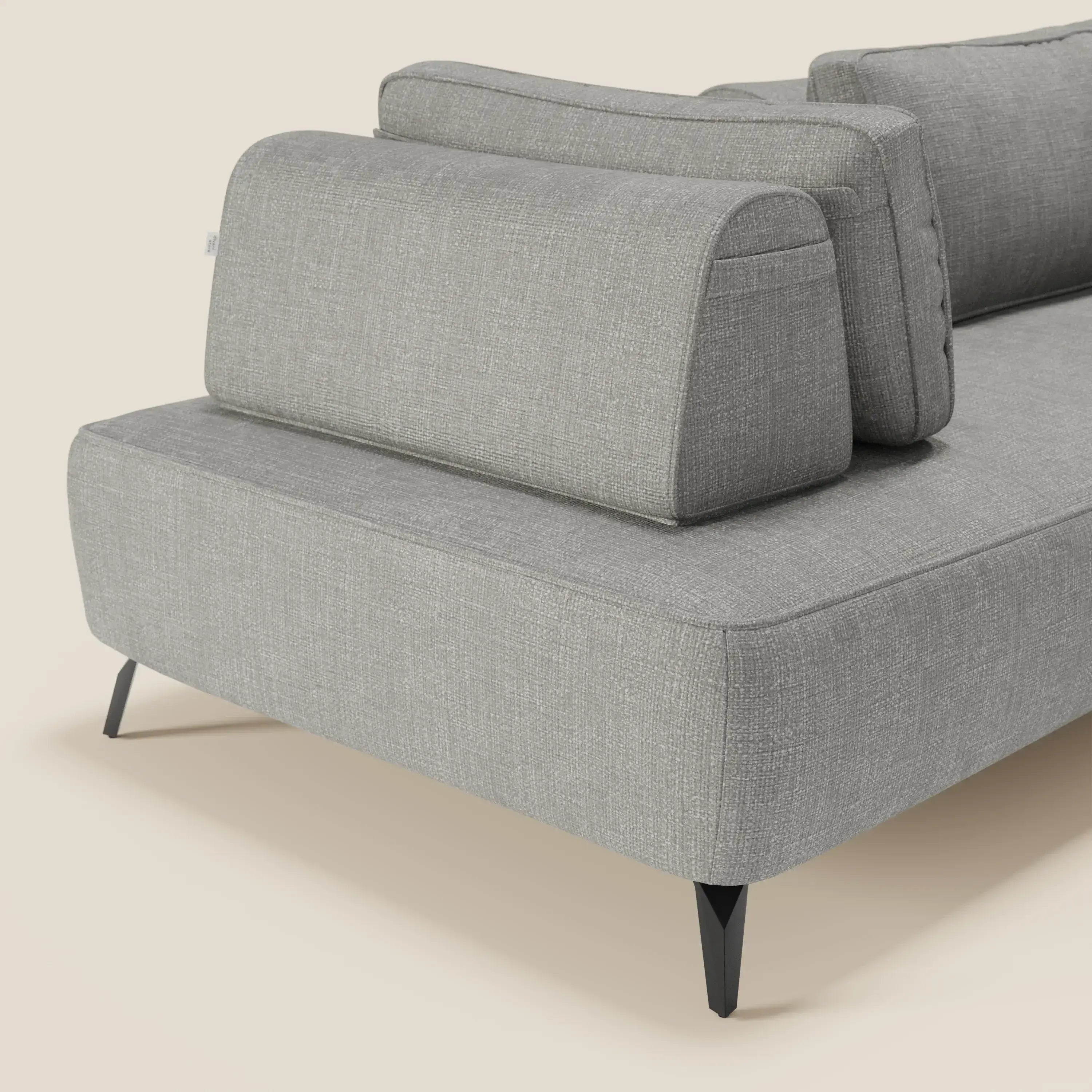 Volta divano modulare con schienali mobili in raffinato tessuto ciniglia T06 - divitt.sbs