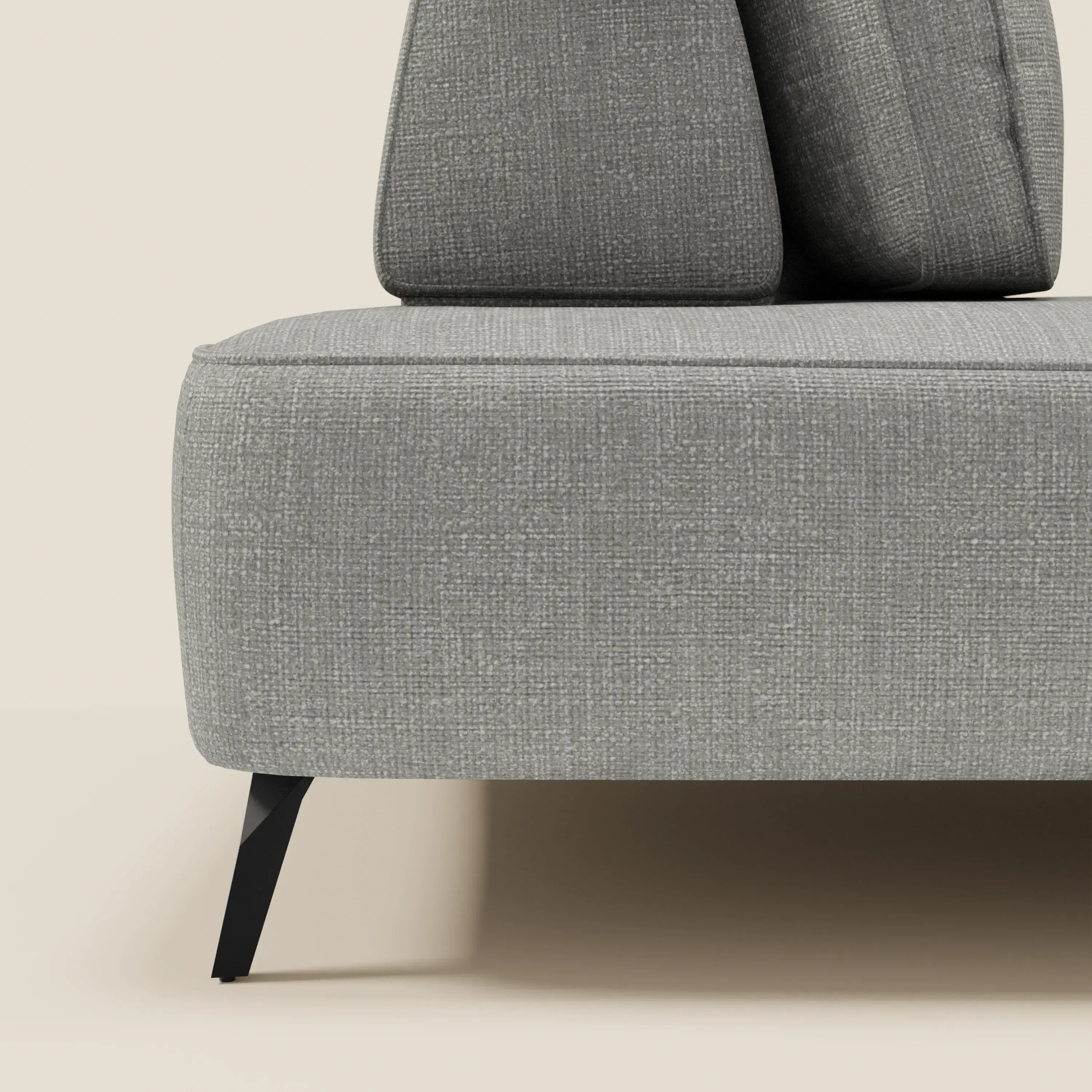 Volta divano modulare con schienali mobili in raffinato tessuto ciniglia T06 - divitt.sbs