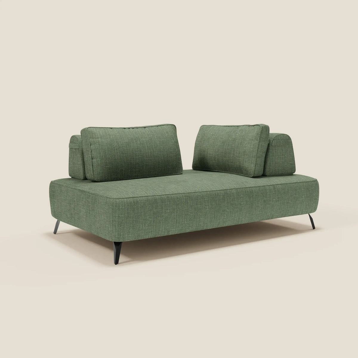 Volta divano modulare con schienali mobili in raffinato tessuto ciniglia T06 - divitt.sbs