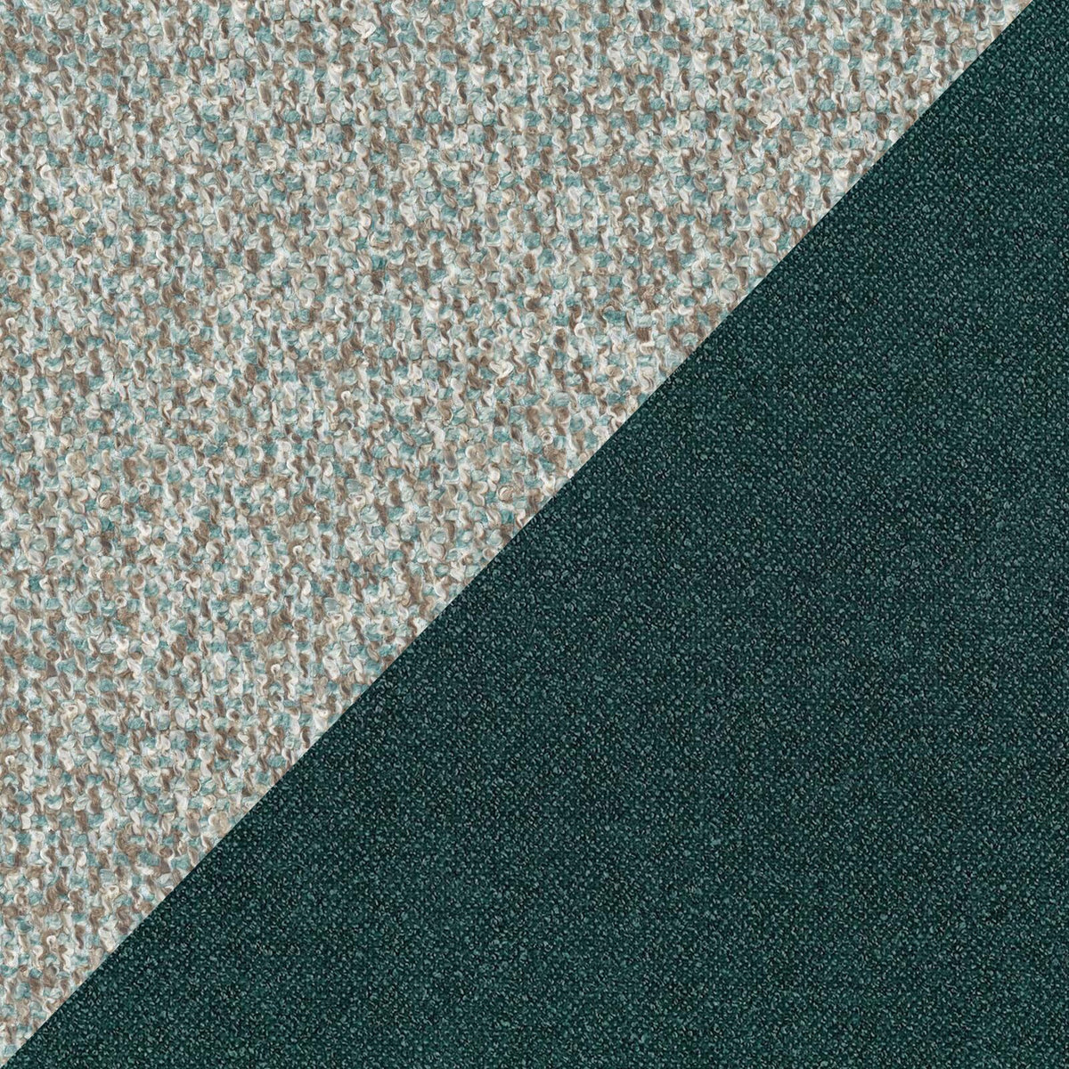 Soleil letto imbottito di design con piedi alti in metallo in bouclet smacchiabile T12 verde - divitt.sbs