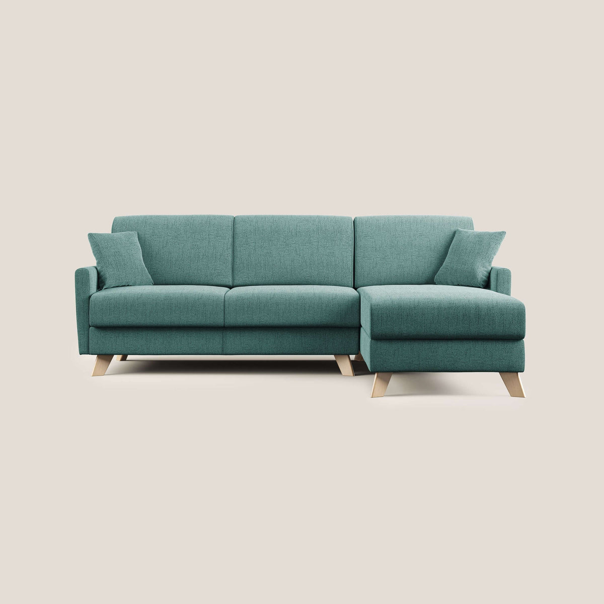 Edgar divano letto angolare in tessuto felis impermeabile T03 - divitt.sbs