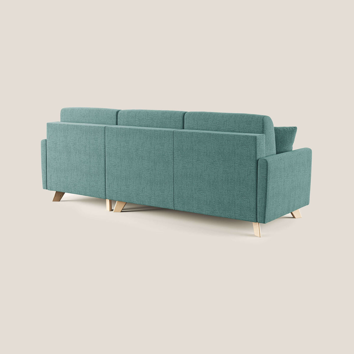Edgar divano letto angolare in tessuto felis impermeabile T03 - divitt.sbs