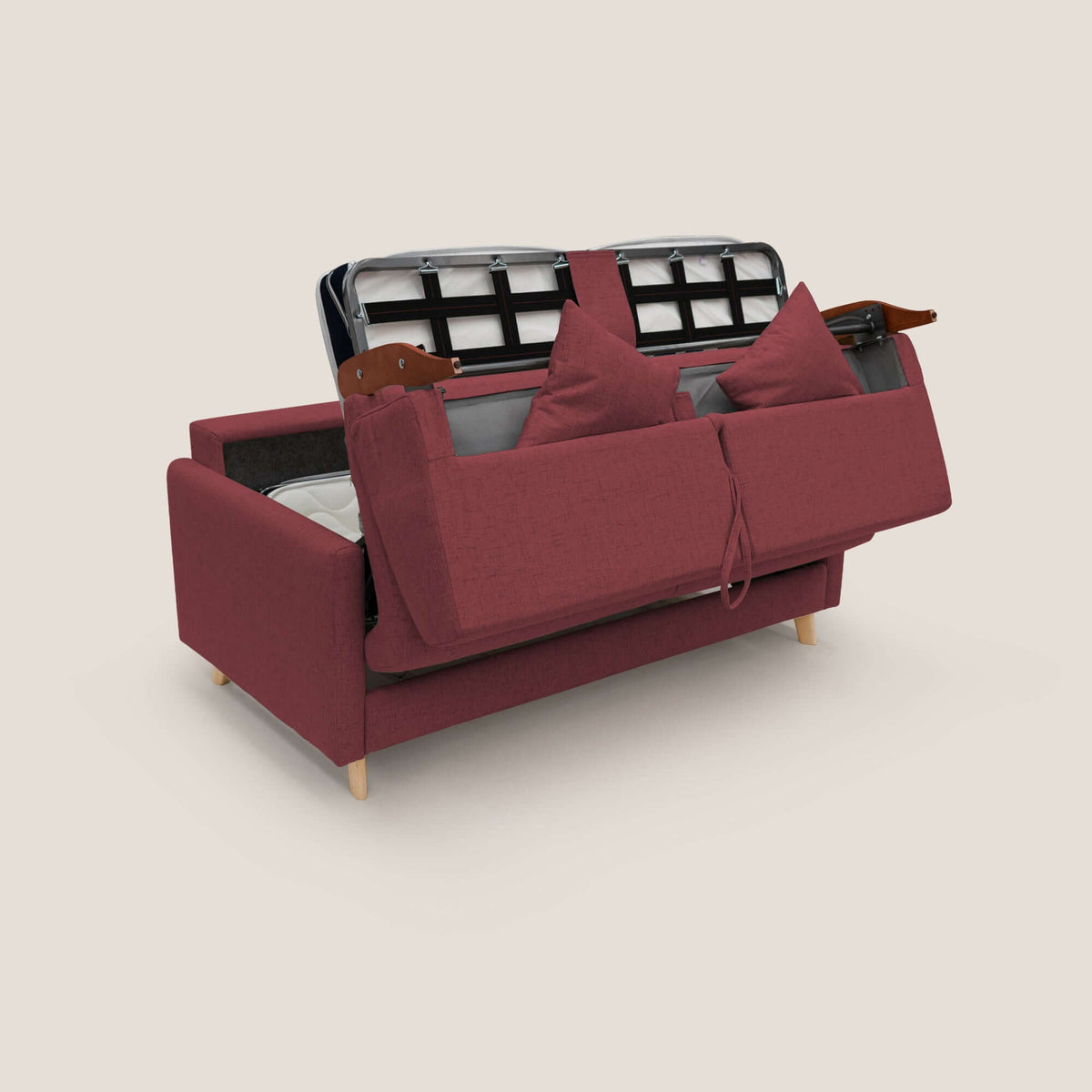 Edgar divano letto matrimoniale in tessuto felis impermeabile T03 - divitt.sbs
