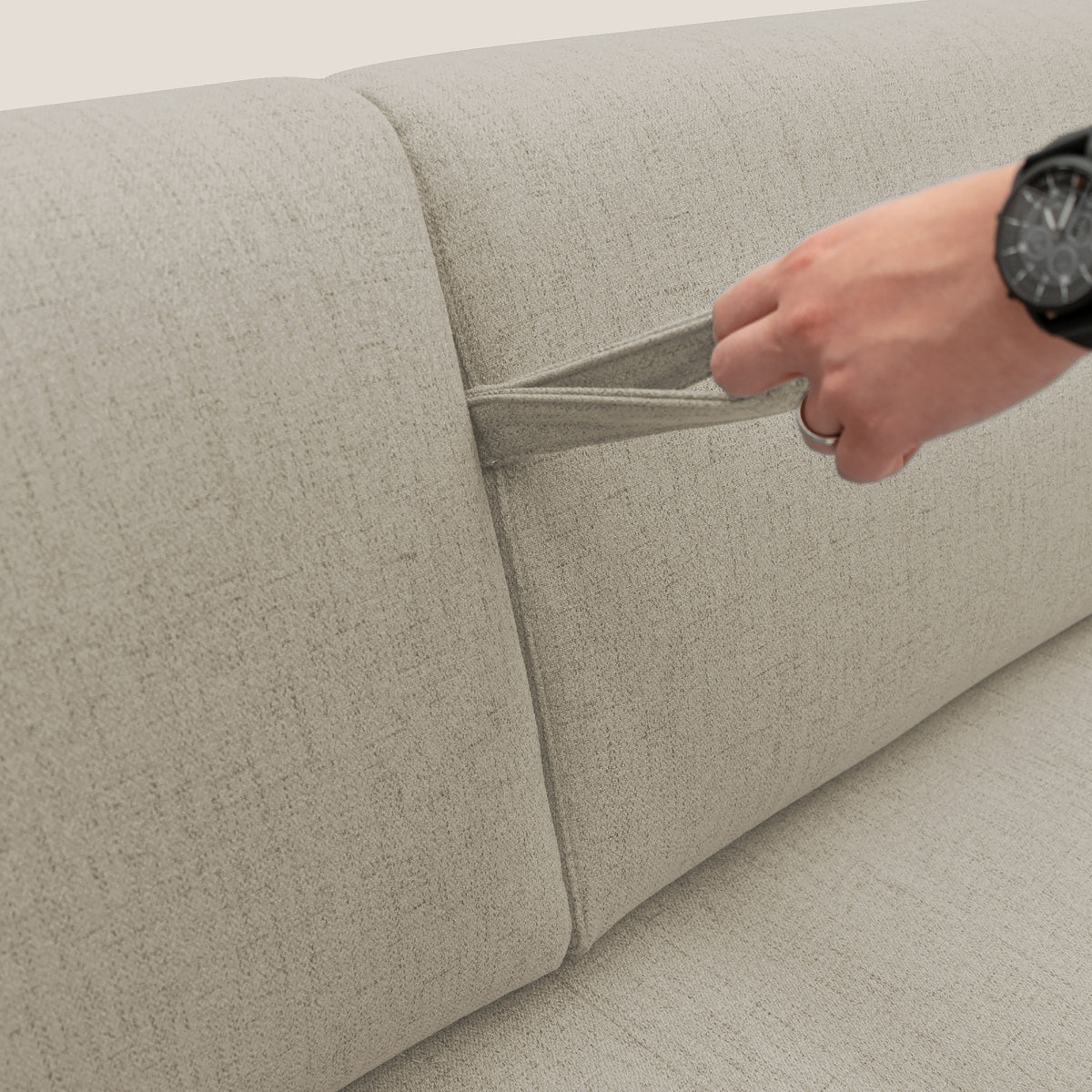Duna Divano letto matrimoniale con materasso 20 cm in tessuto impermeabile T03 - divitt.sbs