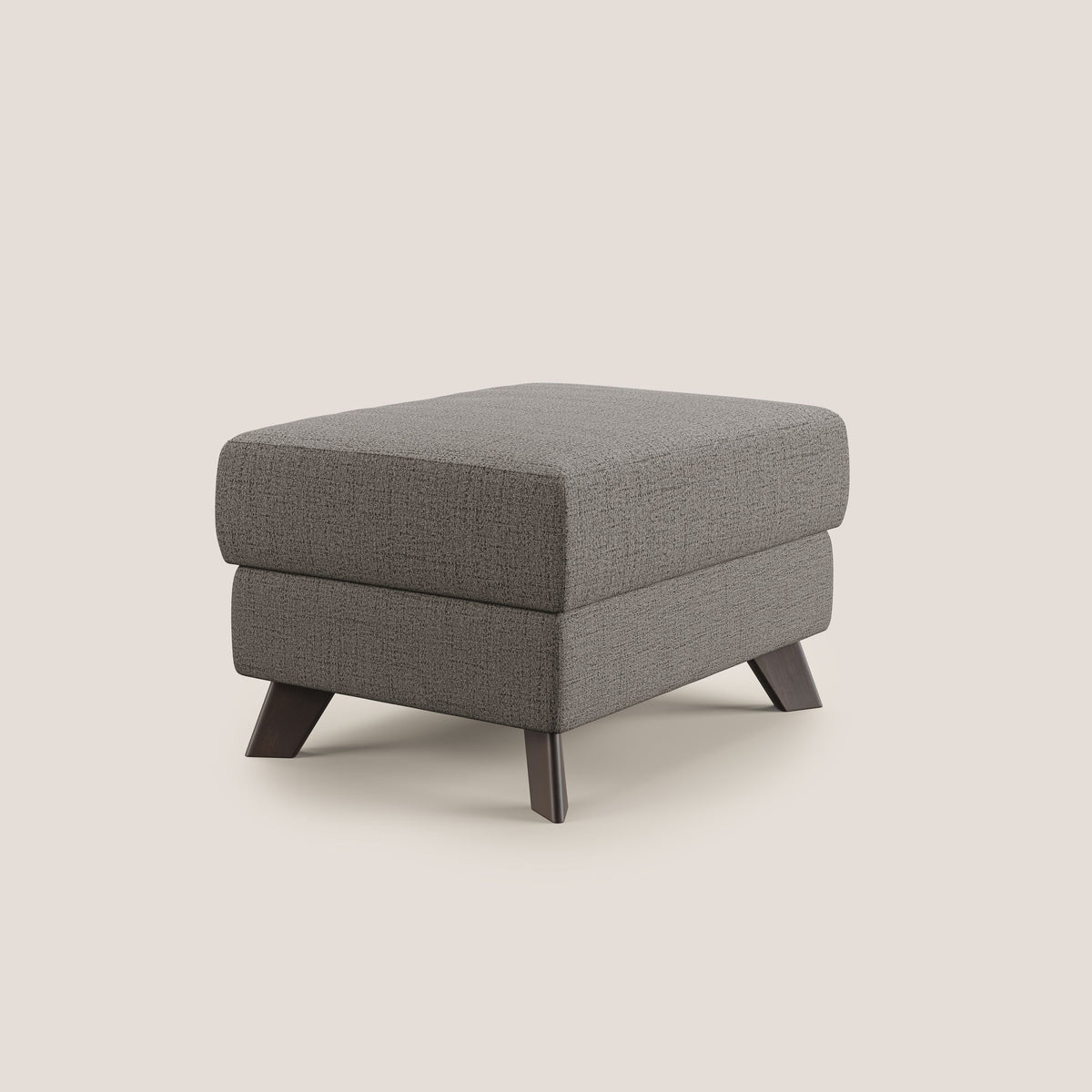 Moon Pouf contenitore e piedini alti in tessuto morbido impermeabile fiammato T03 - divitt.sbs
