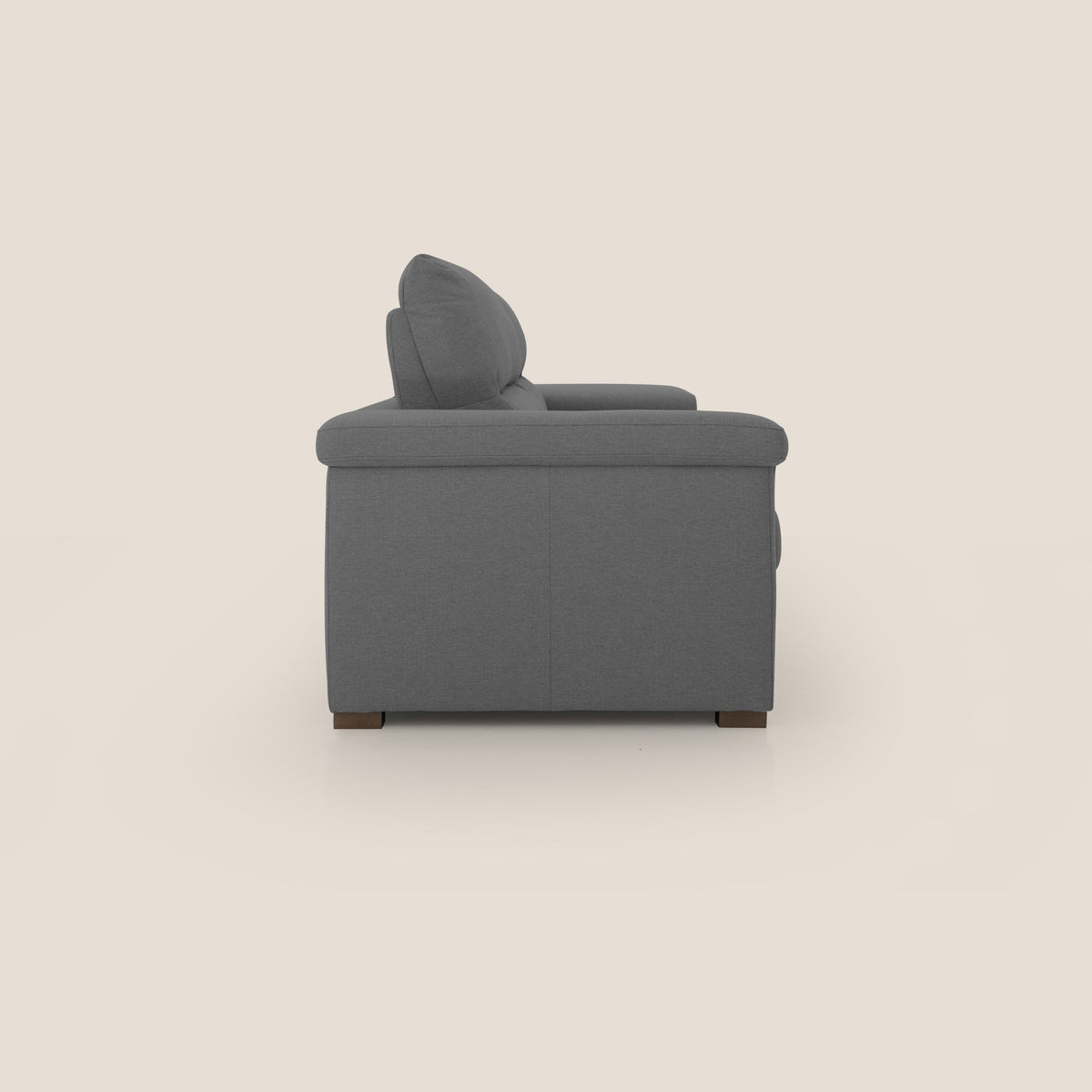 Magnolia divano letto con materasso alto 18 cm morbido schienale alto in tessuto smacchiabile T05 antracite - divitt.sbs