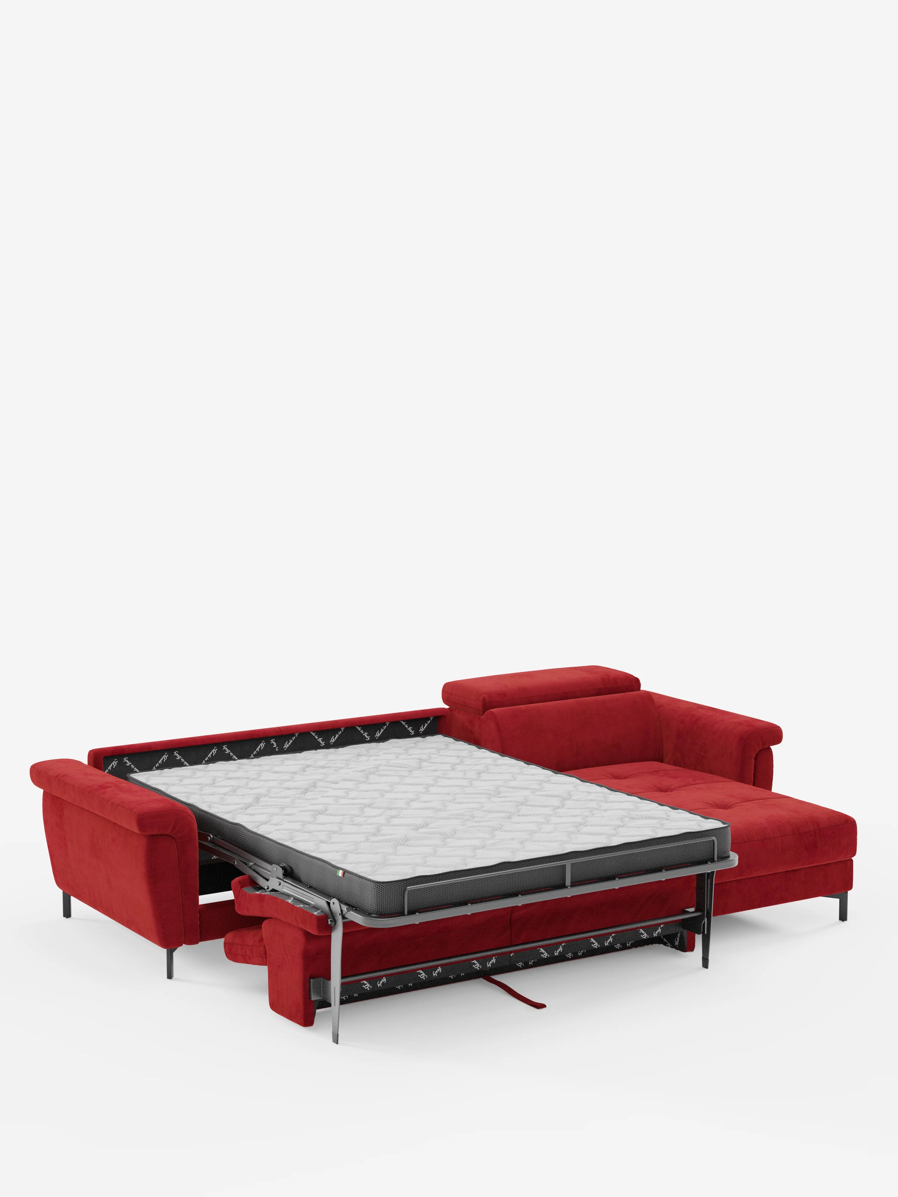 Capri sofá cama esquinero con chaise longue con canapé y reposacabezas reclinables -en tejido antimanchas elegante T30