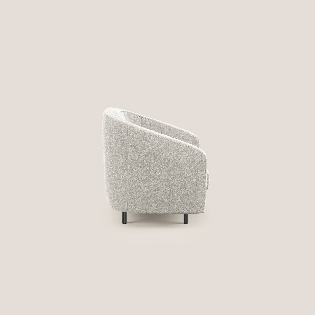 Pandora Poltroncina in morbido tessuto bouclé impermeabile T07 bianco - divitt.sbs