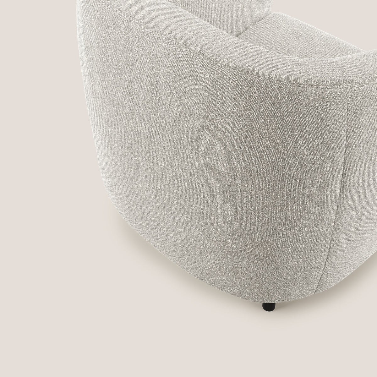 Pandora Poltroncina in morbido tessuto bouclé impermeabile T07 bianco - divitt.sbs