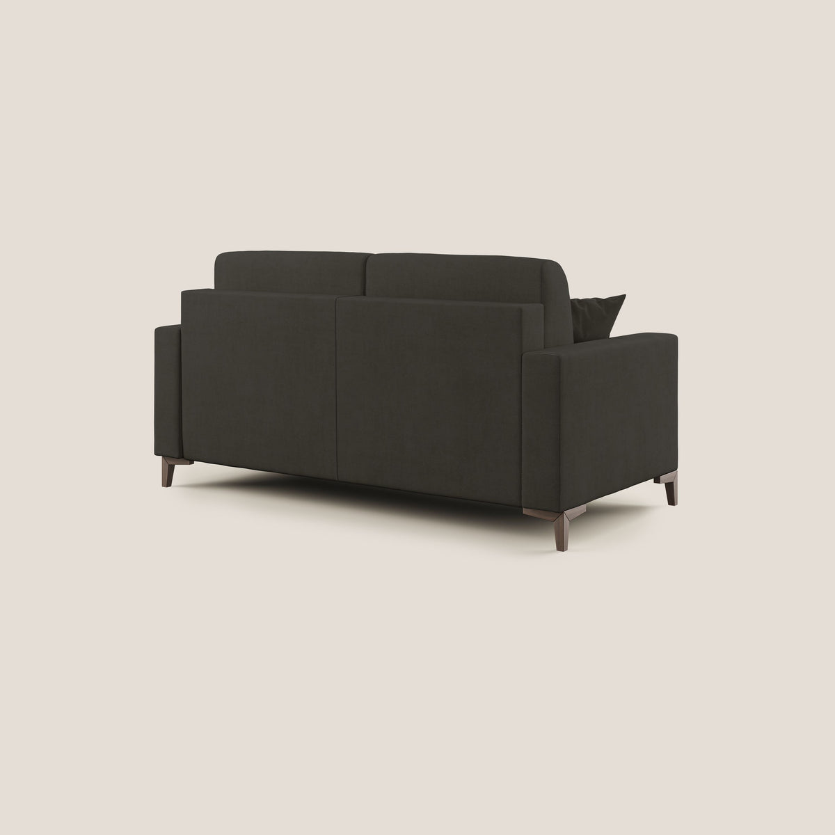 Kafka divano letto matrimoniale in morbido tessuto impermeabile T02 nero - divitt.sbs