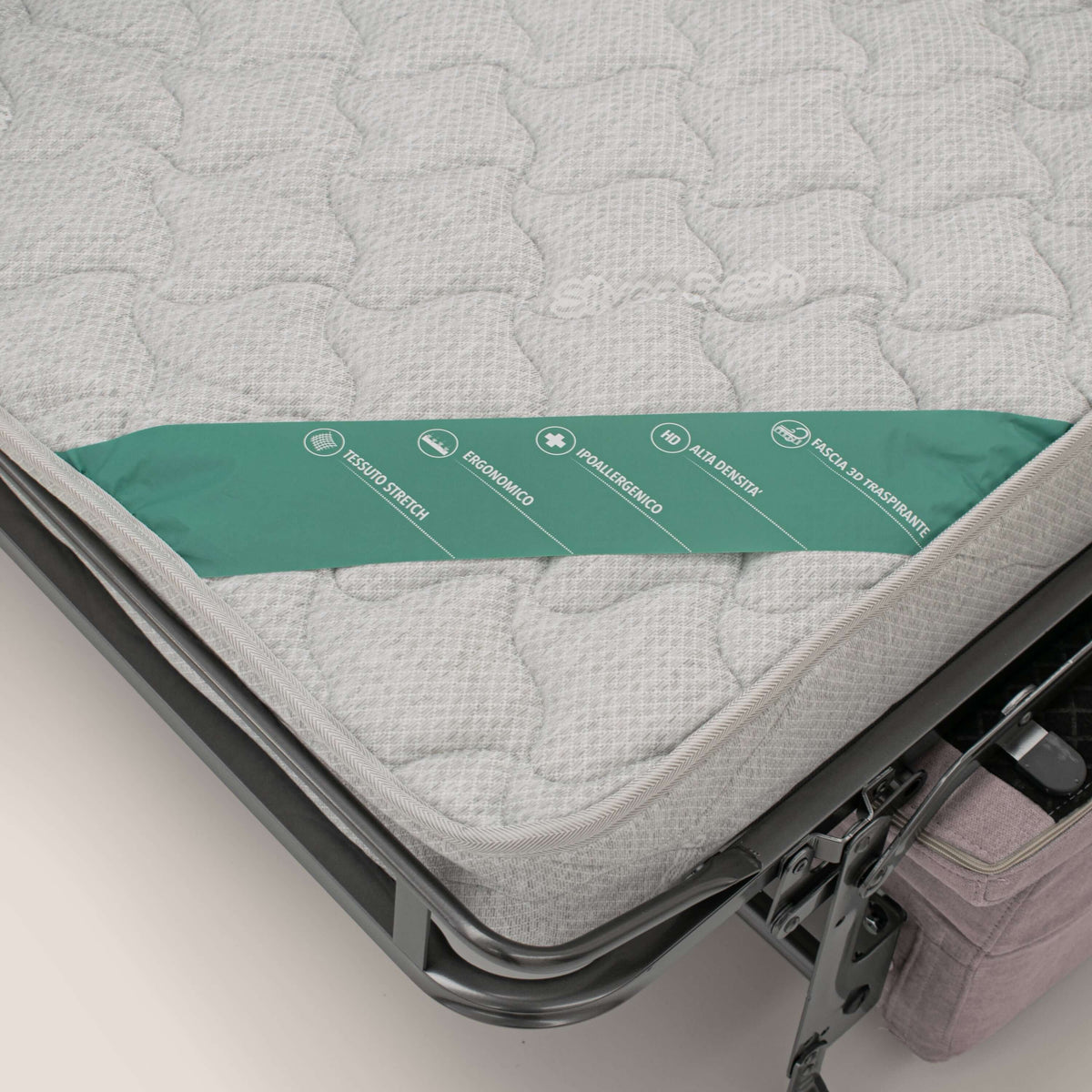 Bjorn divano letto sfoderabile con materasso H18 cm e poggiatesta reclinabili in tessuto impermeabile T02 rosa - divitt.sbs