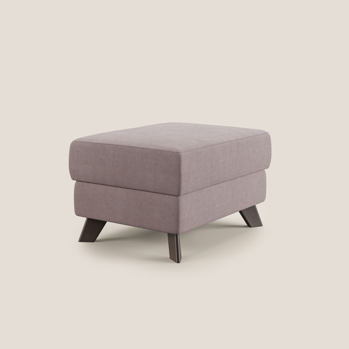 Moon Pouf contenitore e piedini alti in tessuto morbido impermeabile T02 rosa - divitt.sbs