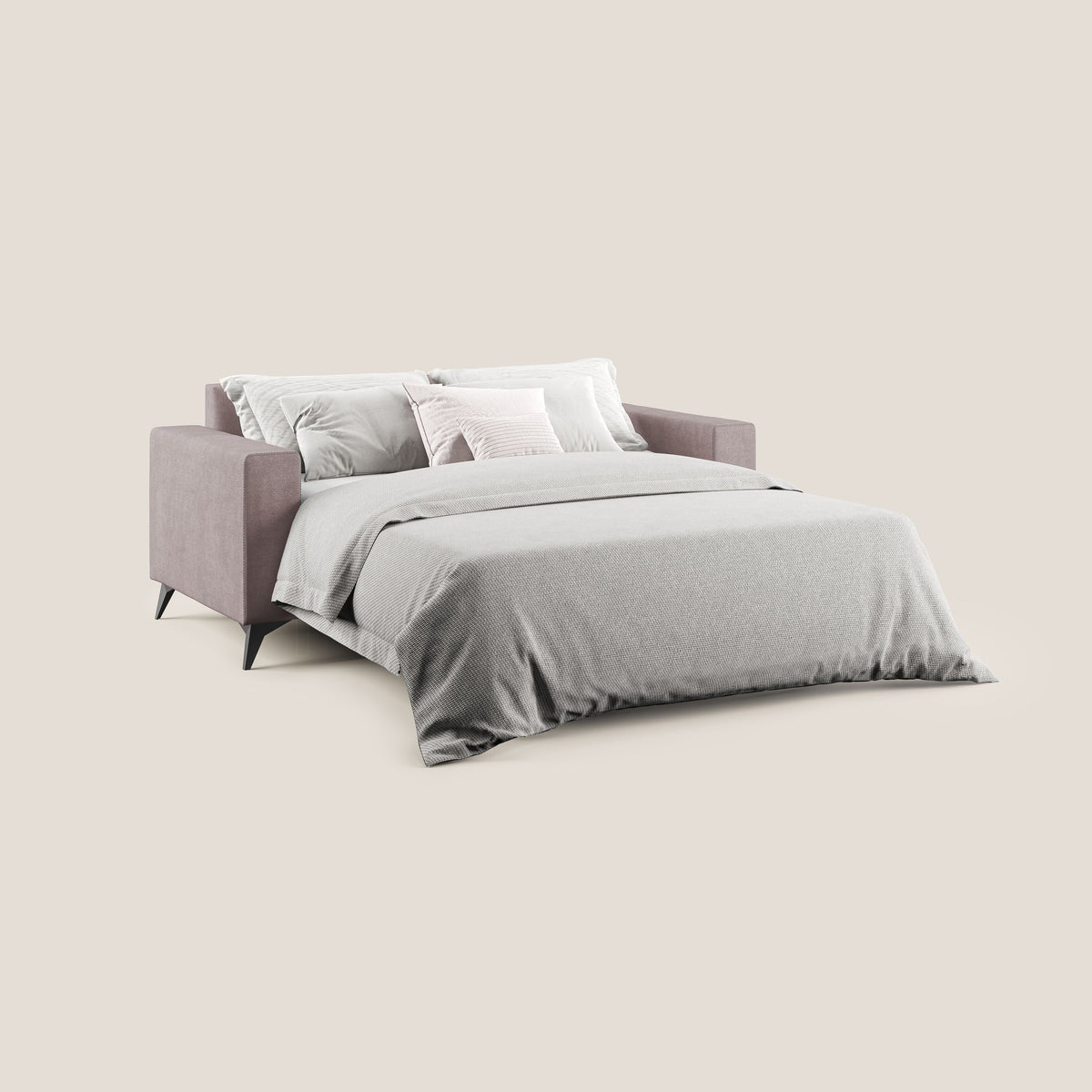 Pegaso divano letto con poggiatesta reclinabili e rivestimento T02 rosa - divitt.sbs
