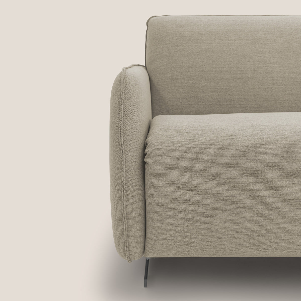 Texas Divano letto matrimoniale moderno in tessuto impermeabile T19 sabbia - divitt.sbs