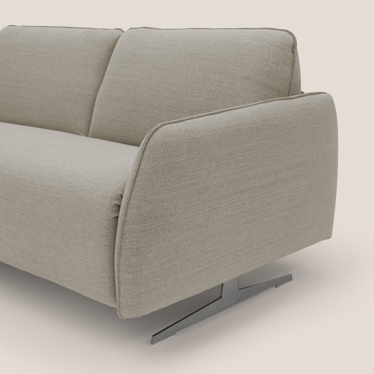 Texas Divano letto matrimoniale moderno in tessuto impermeabile T19 sabbia - divitt.sbs