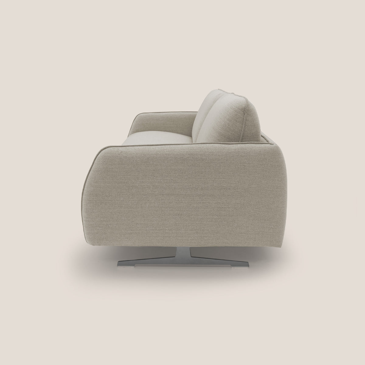 Texas Divano letto matrimoniale moderno in tessuto impermeabile T19 sabbia - divitt.sbs