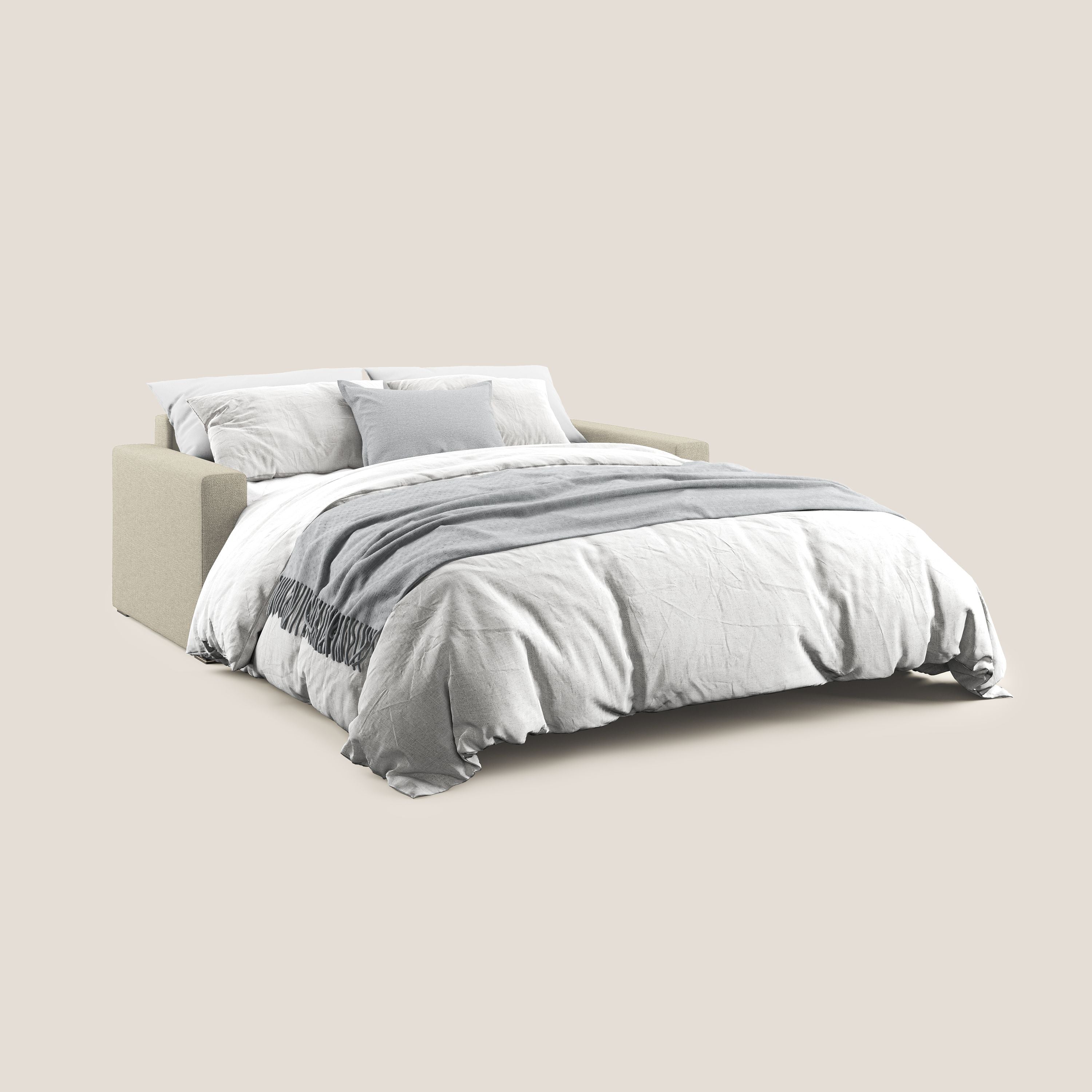 Best Divano letto matrimoniale in tessuto smacchiabile QuickClean T08 panna - divitt.sbs