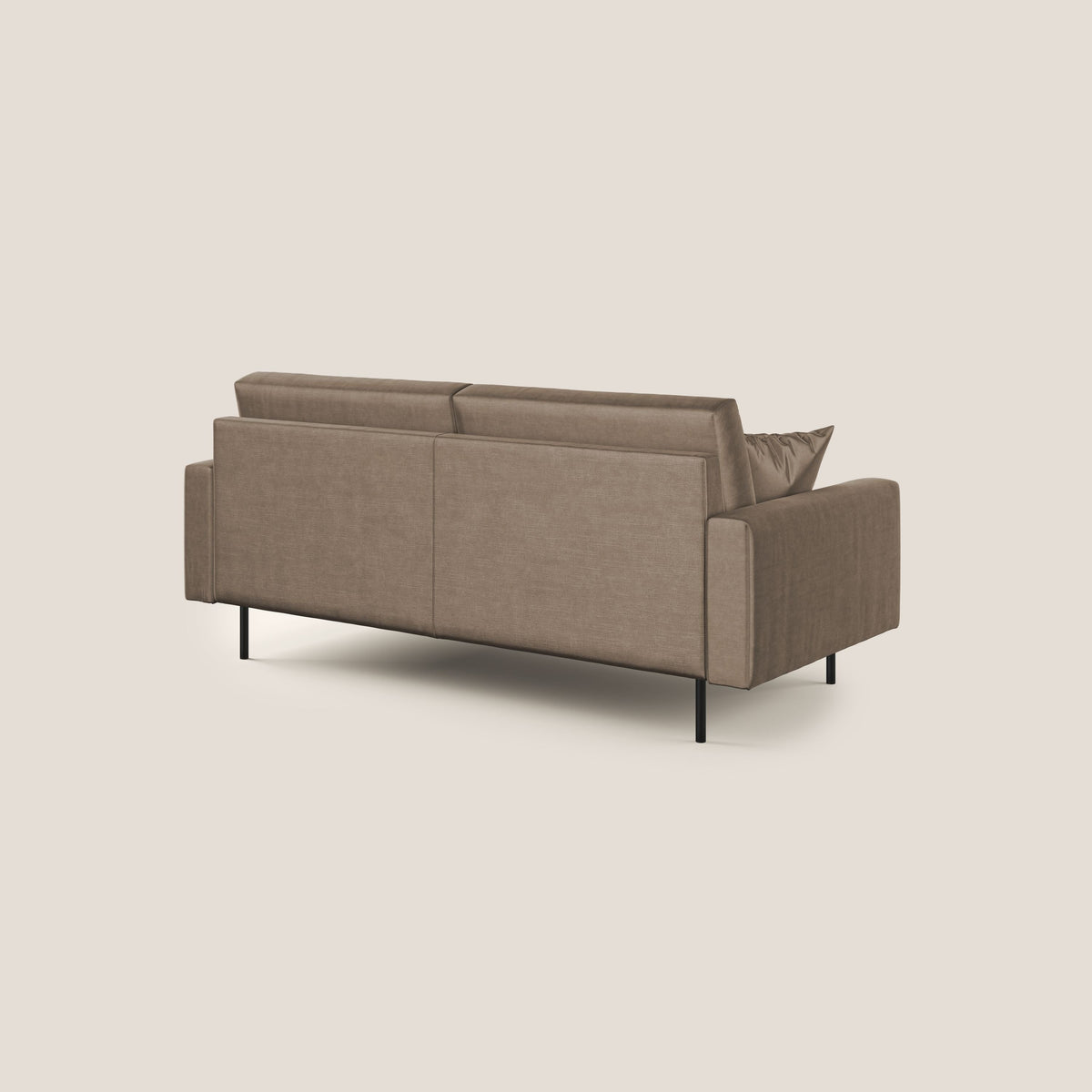 Arthur divano moderno in velluto morbido impermeabile T01 marrone - divitt.sbs