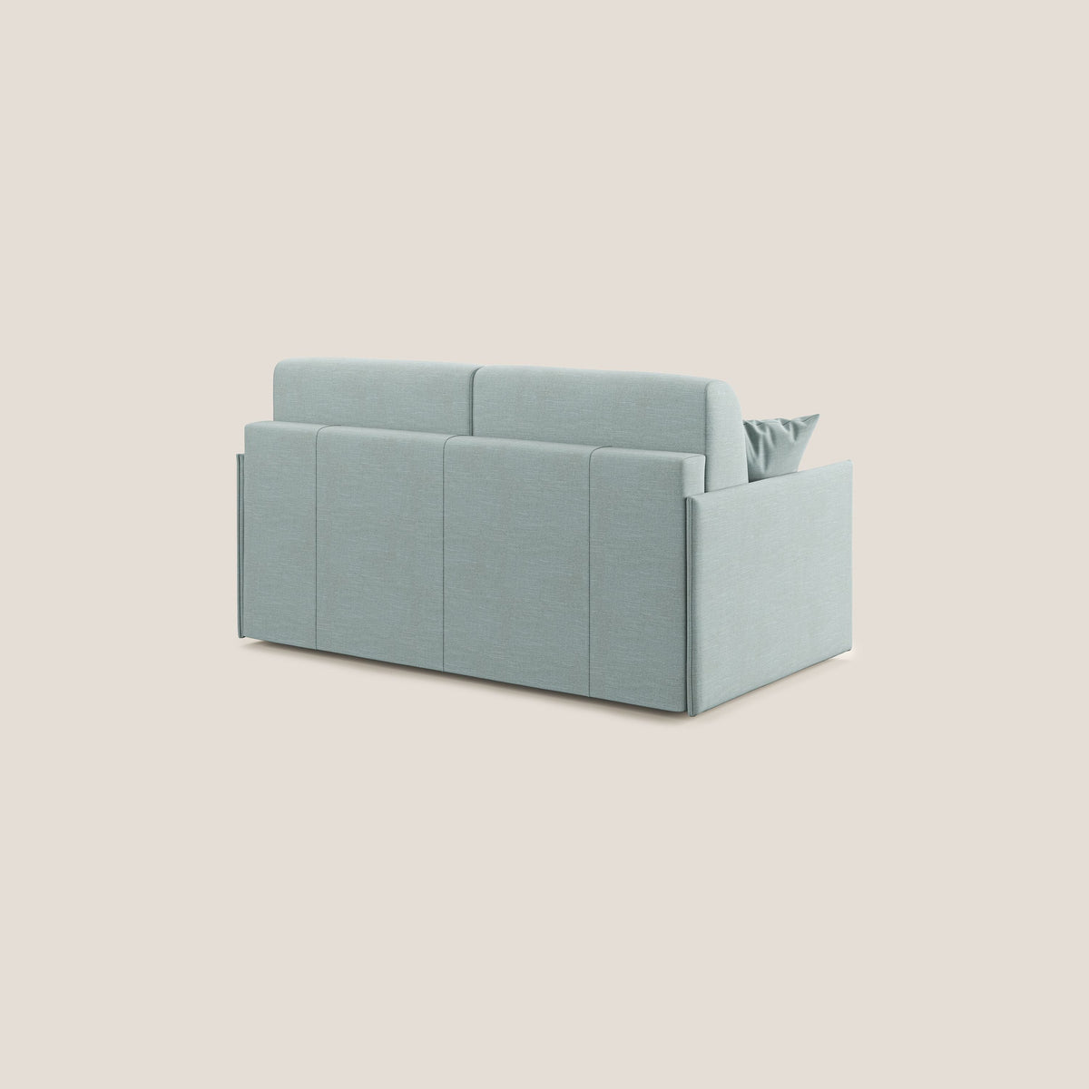 Evans Divano letto in tessuto Ecosostenibile azzurro - divitt.sbs