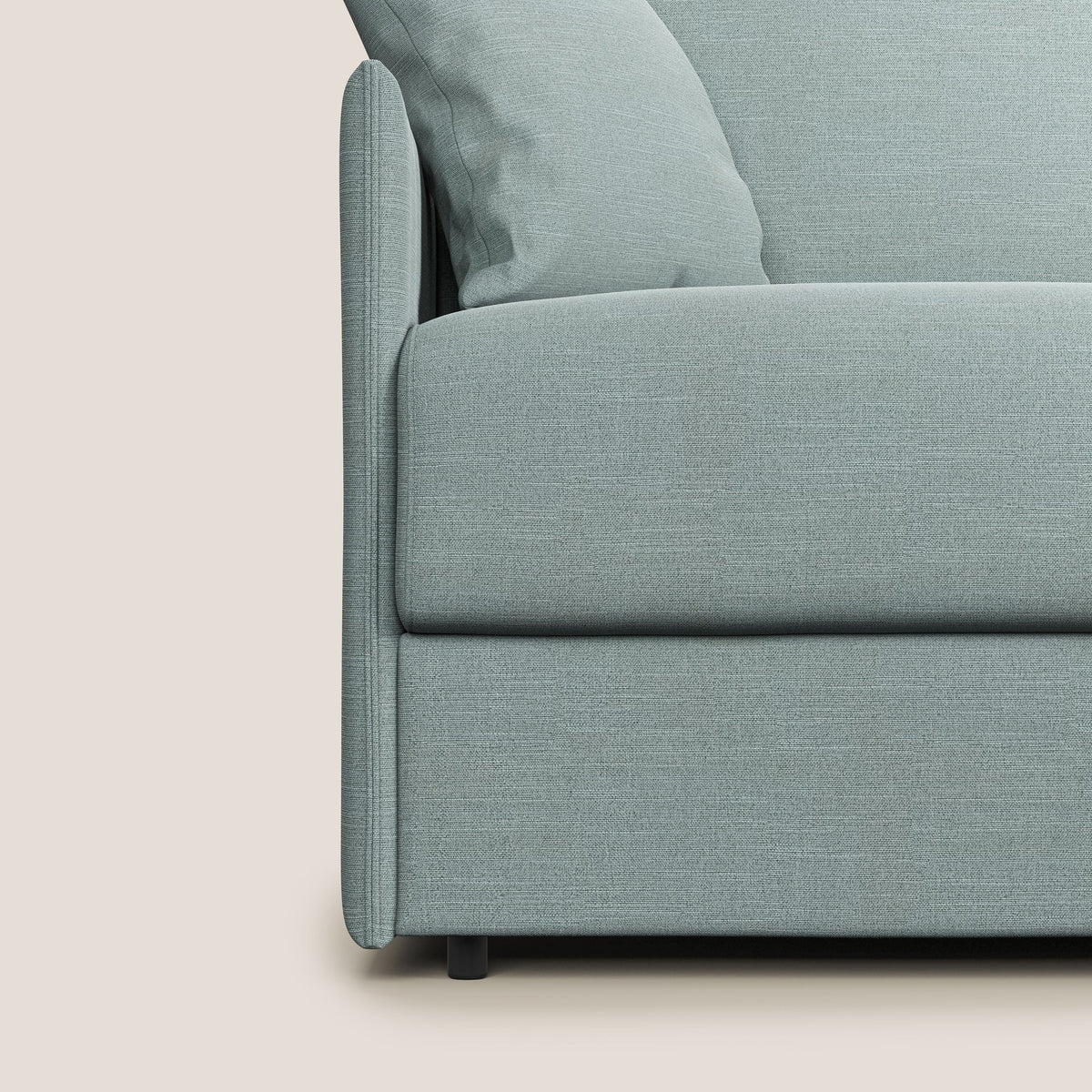 Evans Divano letto in tessuto Ecosostenibile azzurro - divitt.sbs