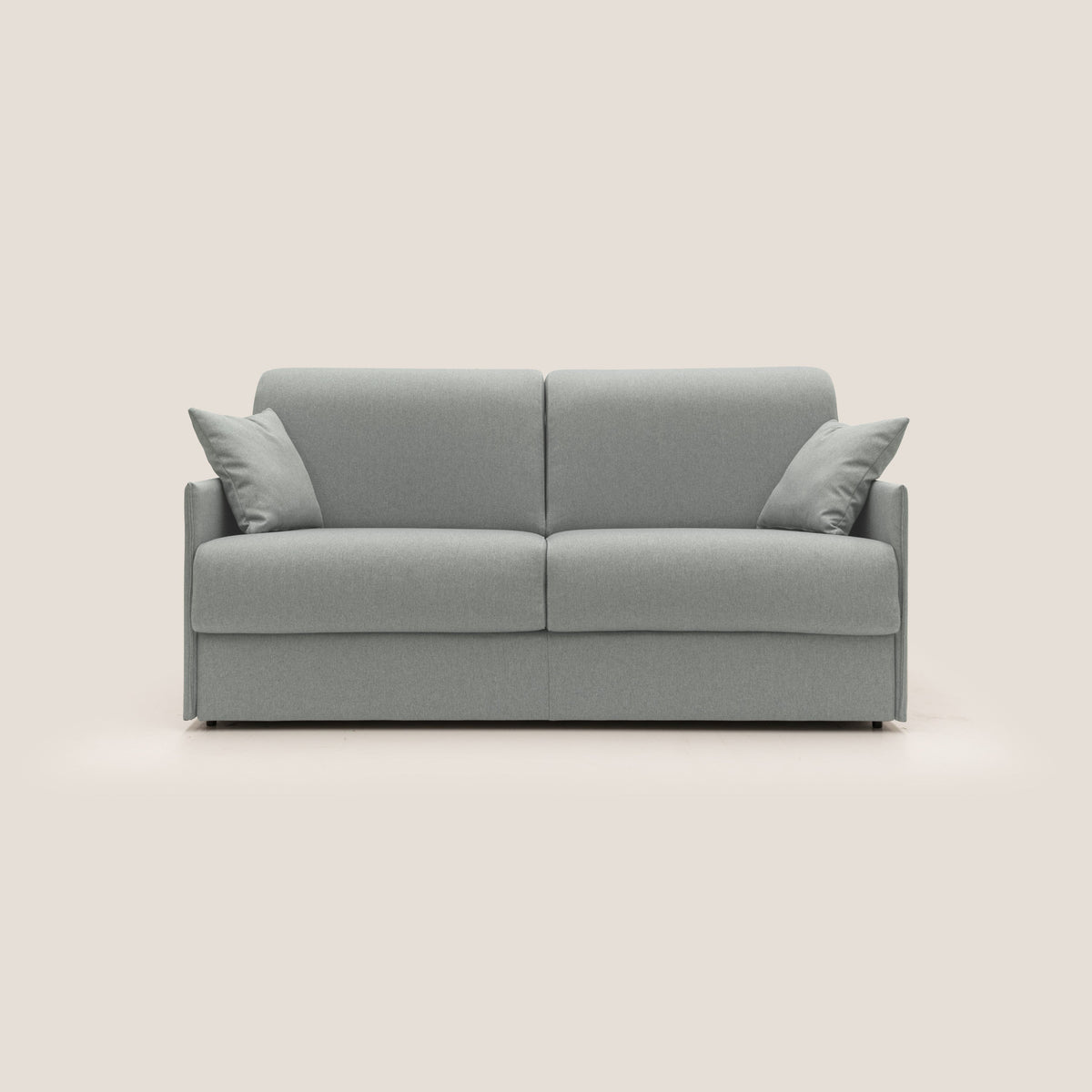 Evans Divano letto matrimoniale in tessuto impermeabile T13 grigio - divitt.sbs