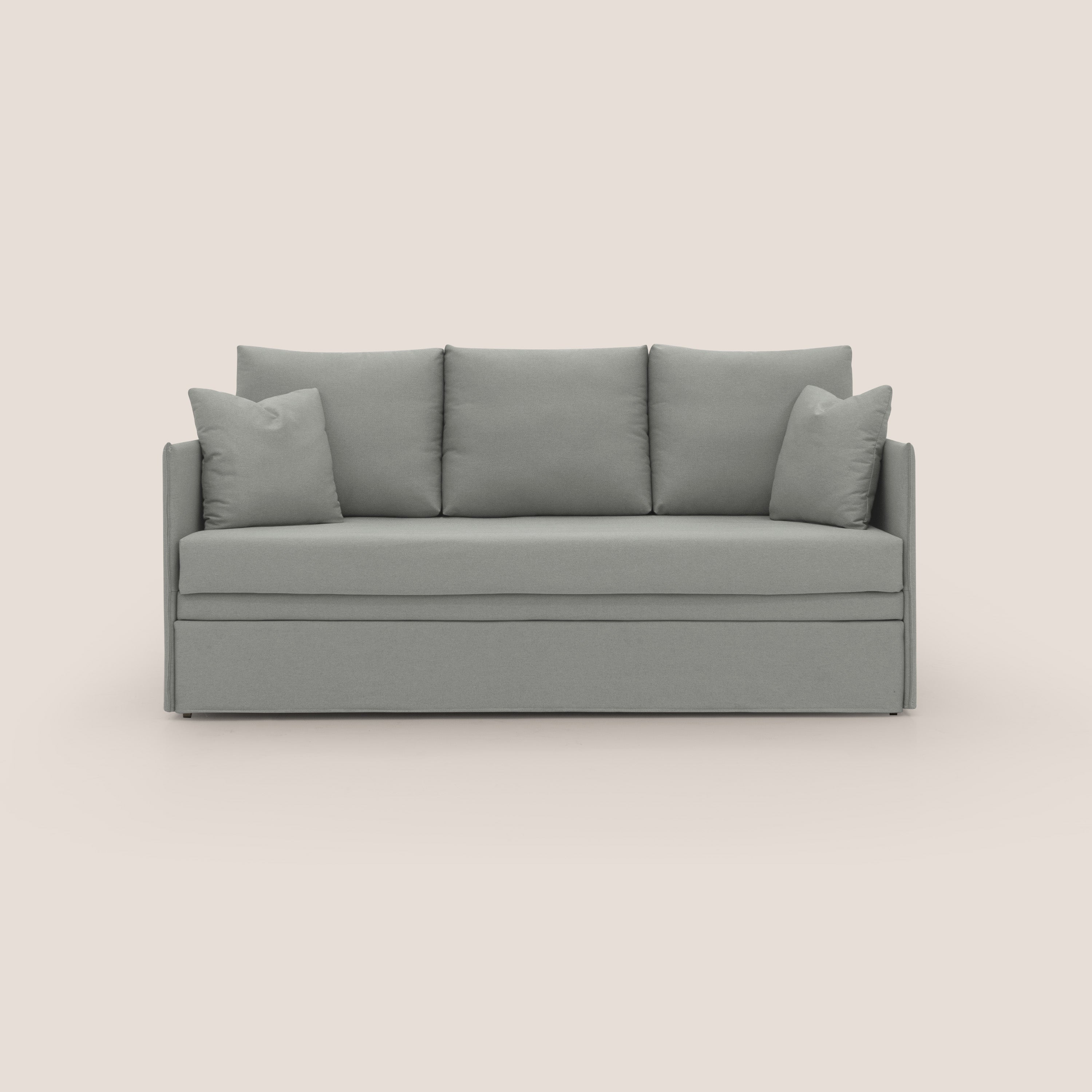 Brera Divano duplex con doppio letto in tessuto simil cotone impermeabile T13 grigio - divitt.sbs