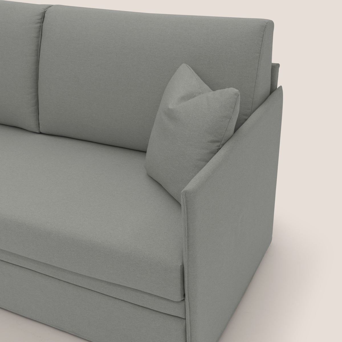 Tortona Divano duplex con doppio letto in tessuto simil cotone impermeabile T13 grigio - divitt.sbs