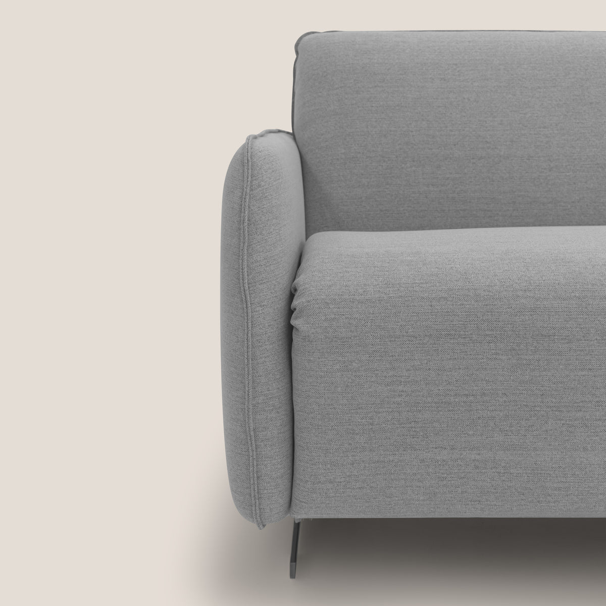 Texas Divano letto matrimoniale moderno in tessuto impermeabile T19 grigio - divitt.sbs