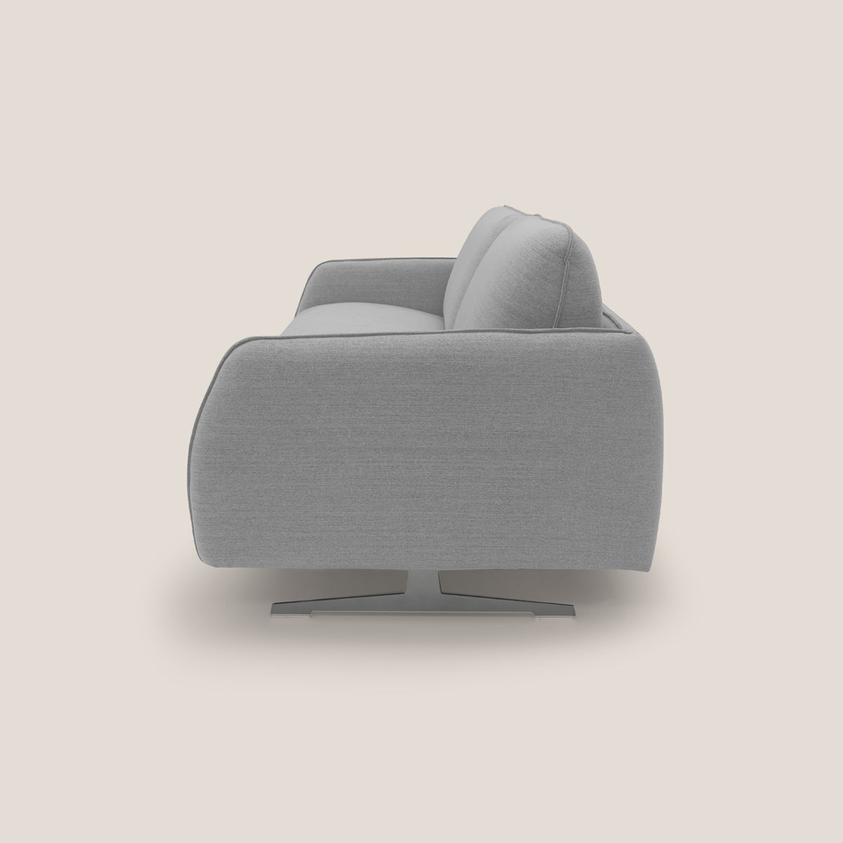 Texas Divano letto matrimoniale moderno in tessuto impermeabile T19 grigio - divitt.sbs