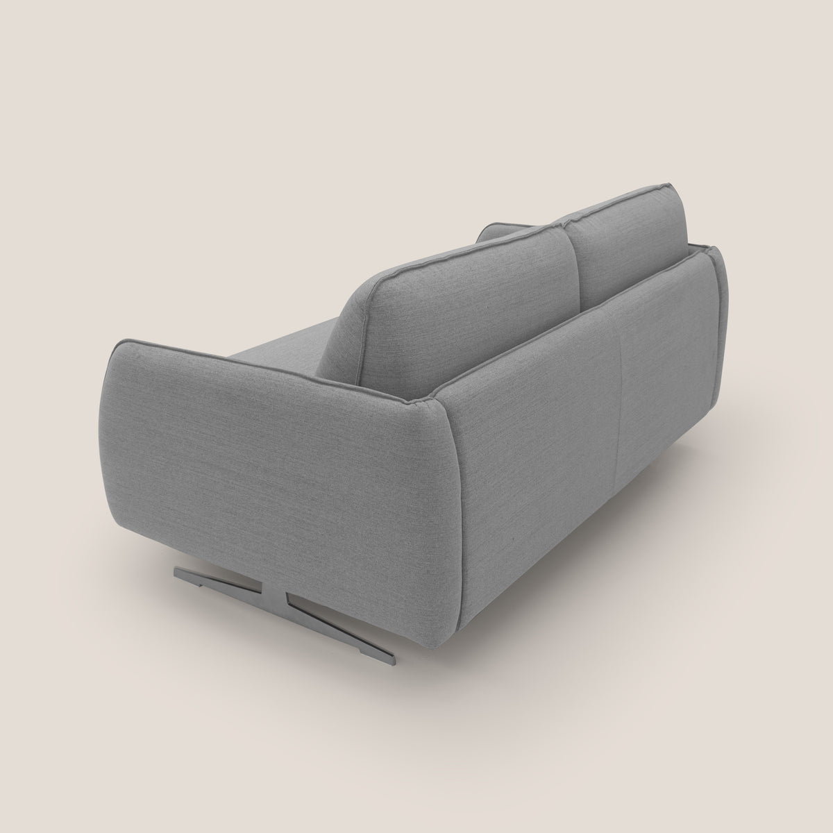 Texas Divano letto matrimoniale moderno in tessuto impermeabile T19 grigio - divitt.sbs