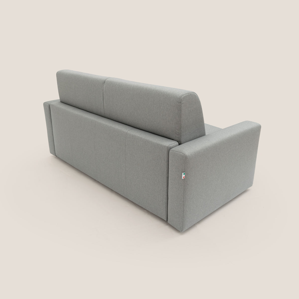 Kansas Divano letto matrimoniale alto 20 cm in tessuto impermeabile misto cotone T13 grigio - divitt.sbs