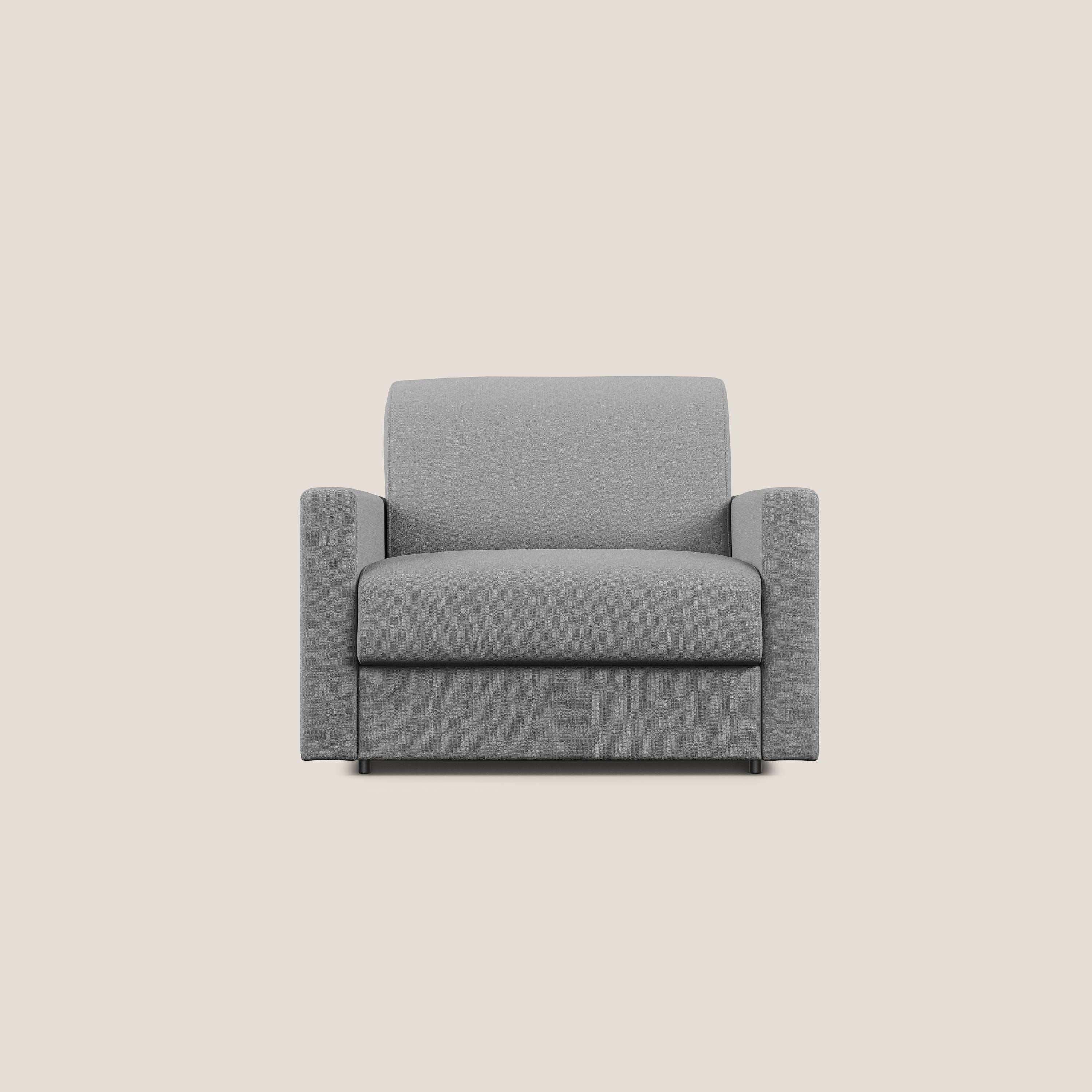 Chris poltrona letto in tessuto impermeabile T13 grigio - divitt.sbs