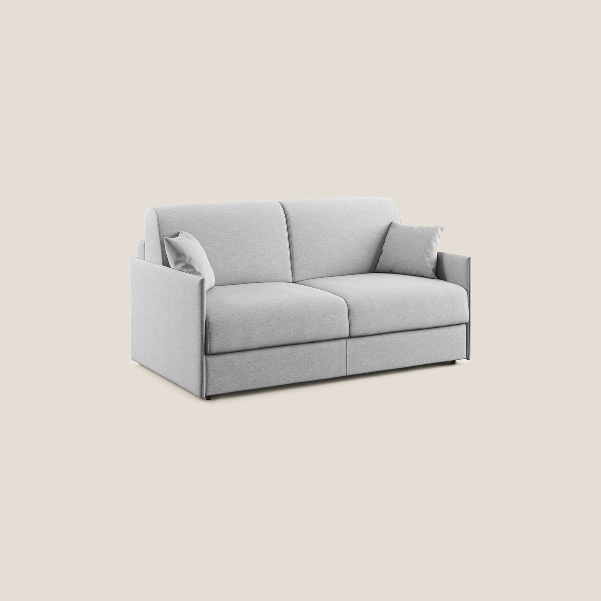 Evans Divano letto in tessuto Ecosostenibile grigio - divitt.sbs