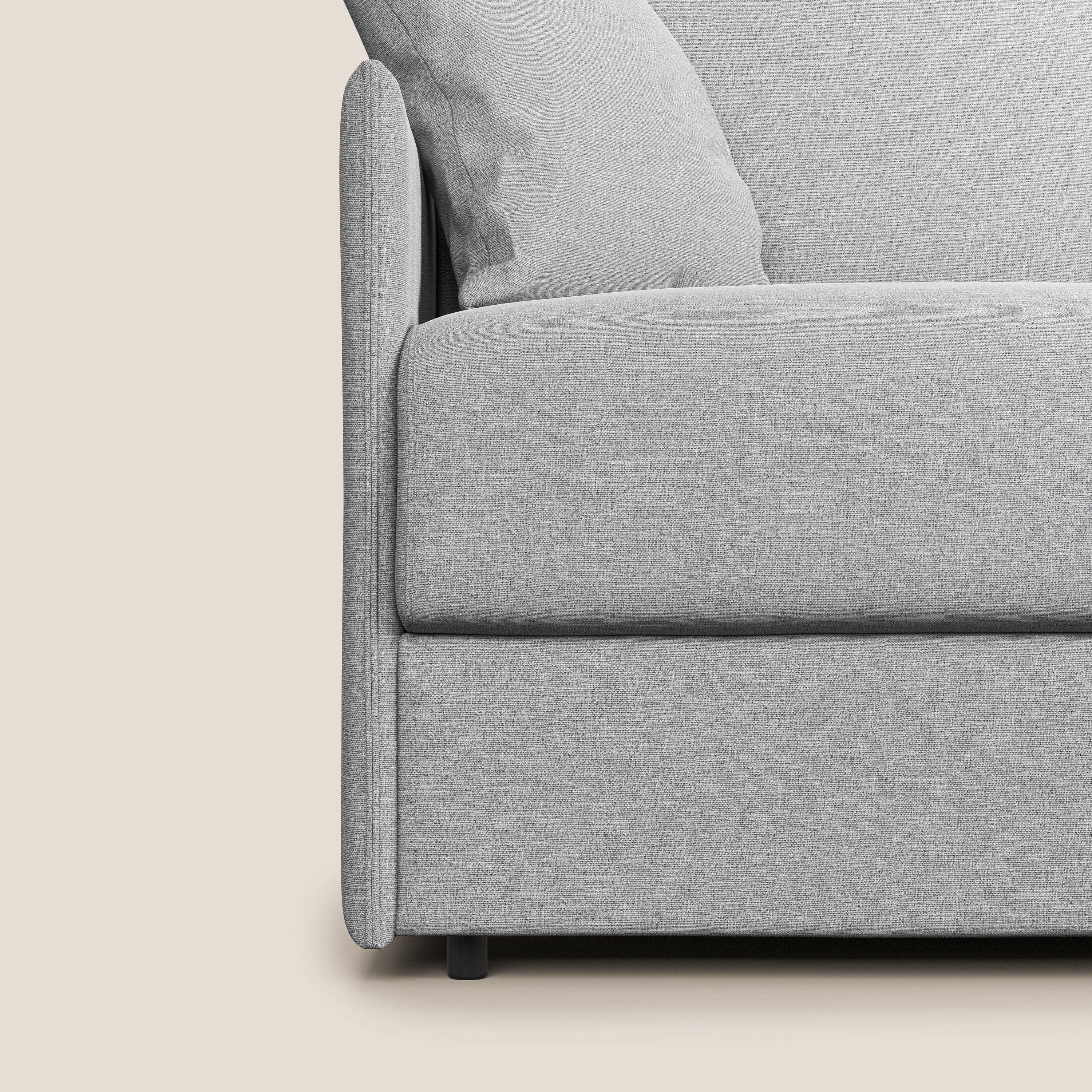 Evans Divano letto in tessuto Ecosostenibile grigio - divitt.sbs