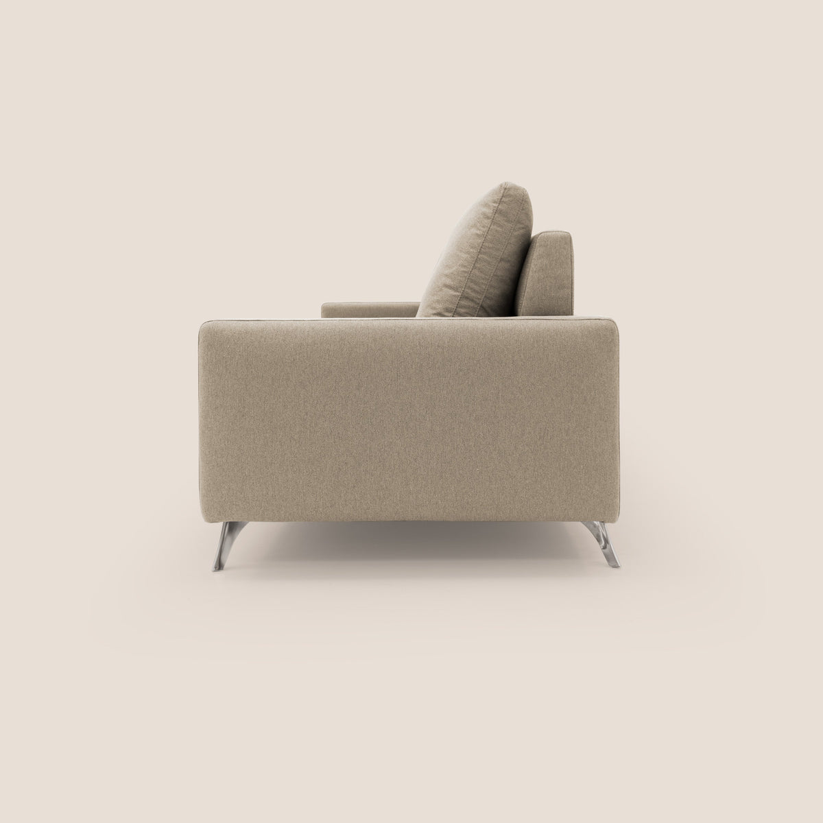 Klimt divano con 3 sedute allungabili e schienali in piuma d'oca in tessuto smacchiabile T05 beige - divitt.sbs